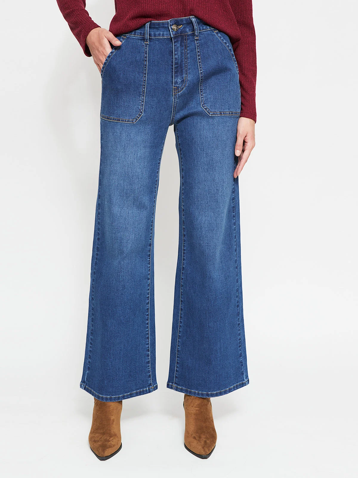 JEANS REGULAR MUJER AZIZ LAVADO - 2