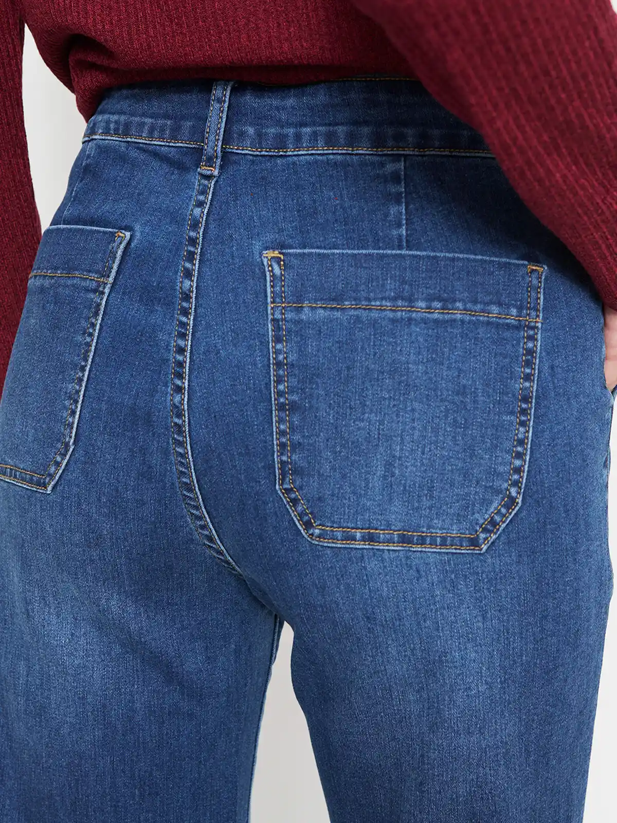 JEANS REGULAR MUJER AZIZ LAVADO - 4