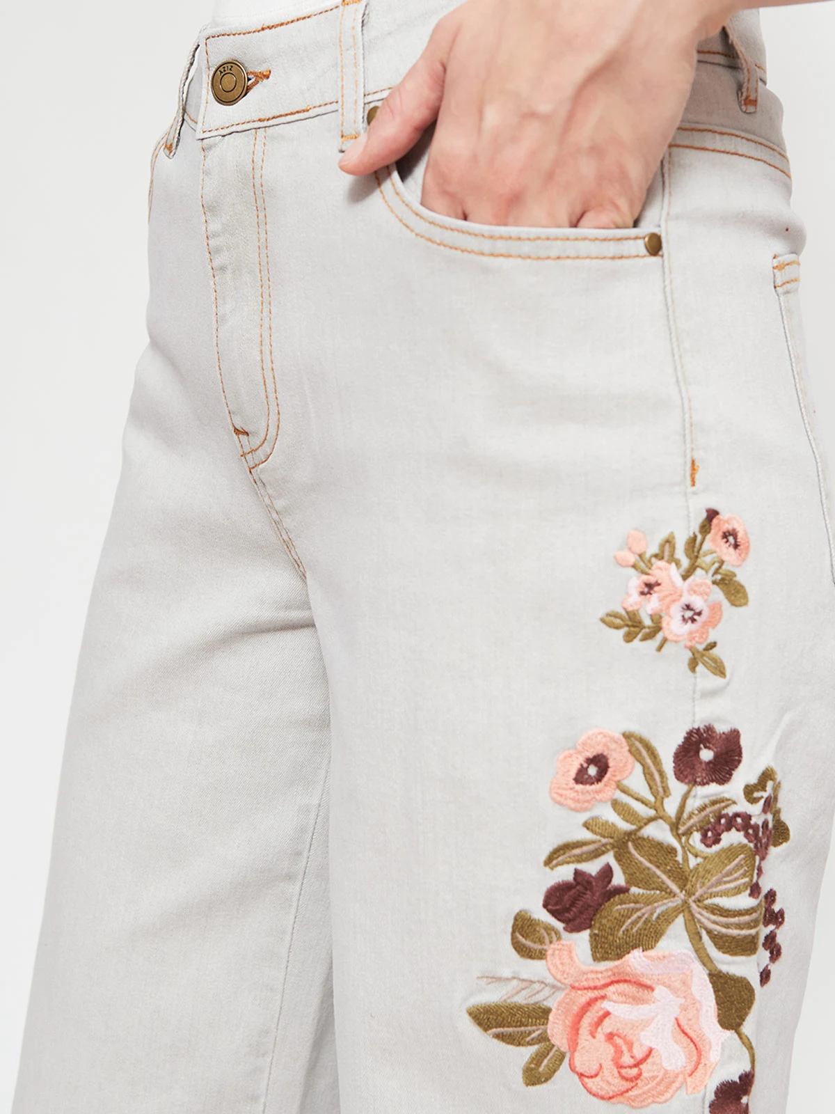 JEANS REGULAR MUJER AZIZ FLOREADO - 4
