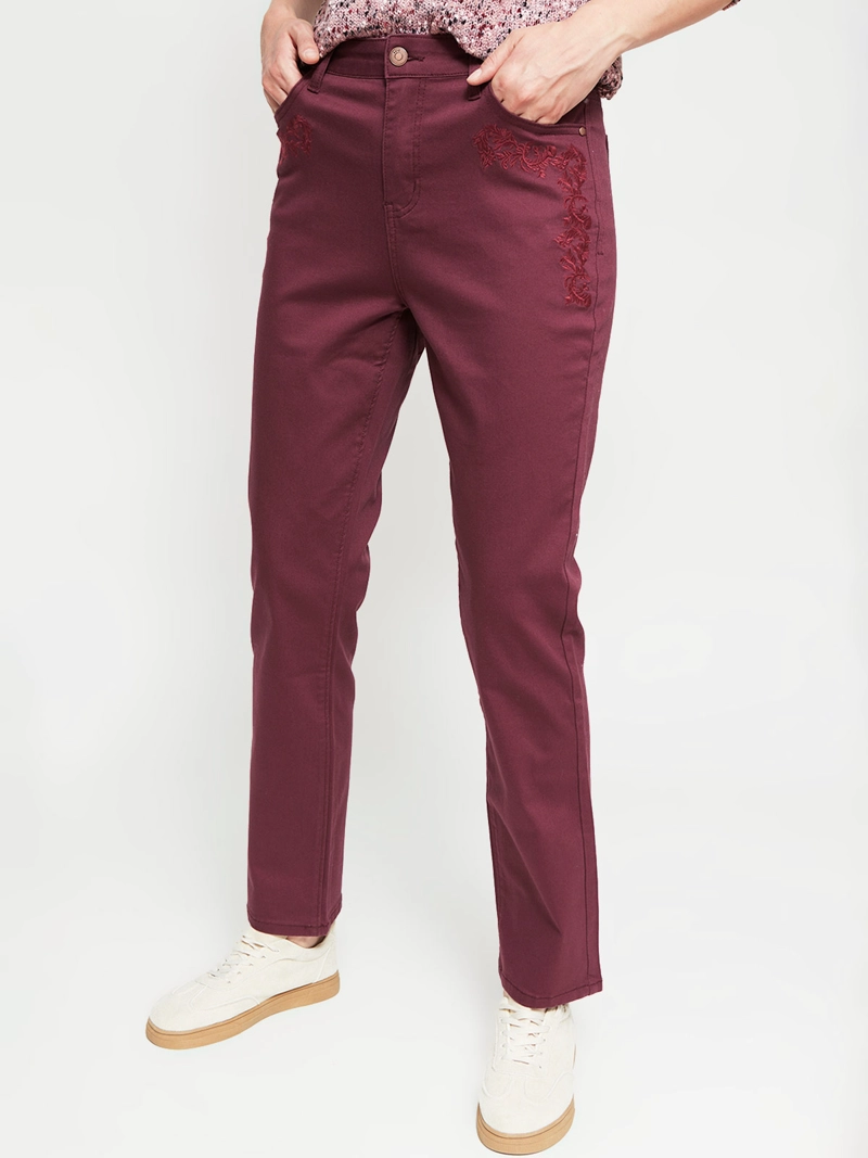 JEANS REGULAR MUJER AZIZ BORDADO - 2