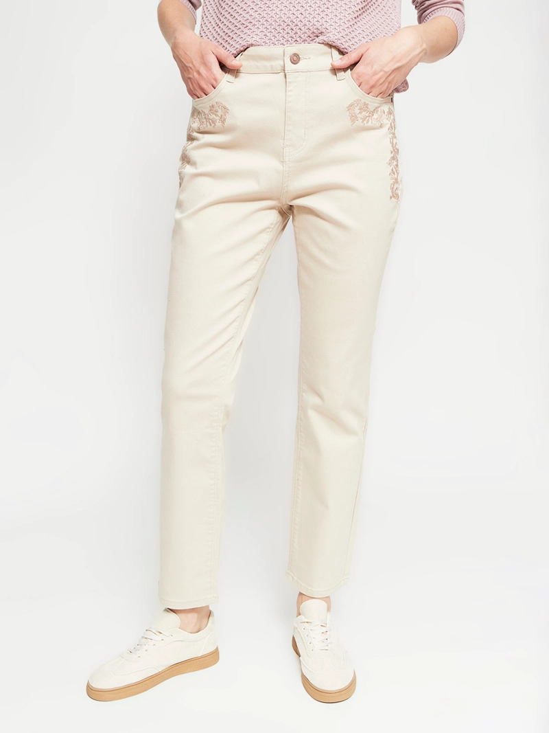 JEANS REGULAR MUJER AZIZ BORDADO - 2