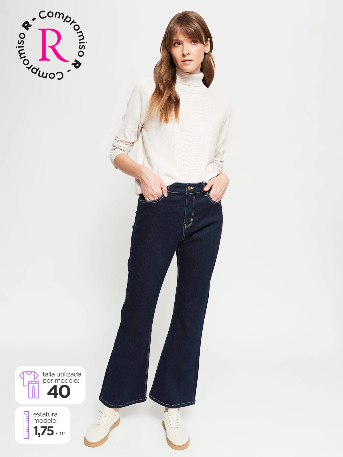JEANS REGULAR MUJER AZIZ FLAIRE - 1
