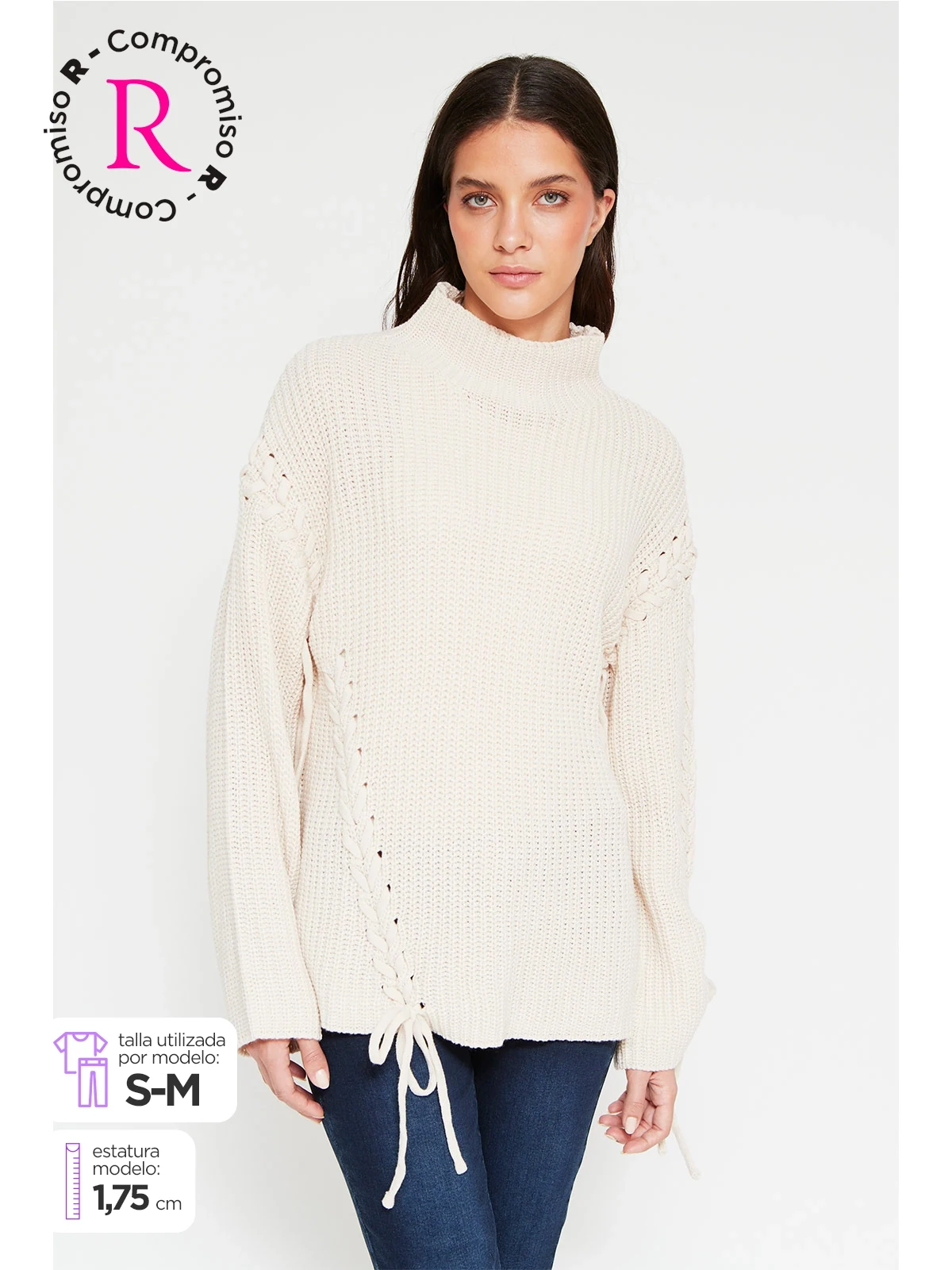 SWEATER MUJER AZIZ ACORD - 1