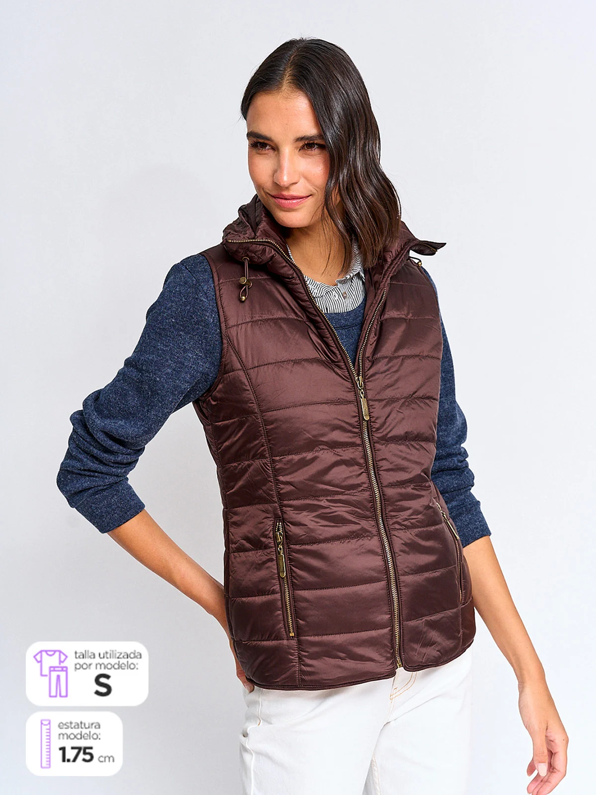 CHALECO MUJER NAVIGATA CORTA FLAME - 1