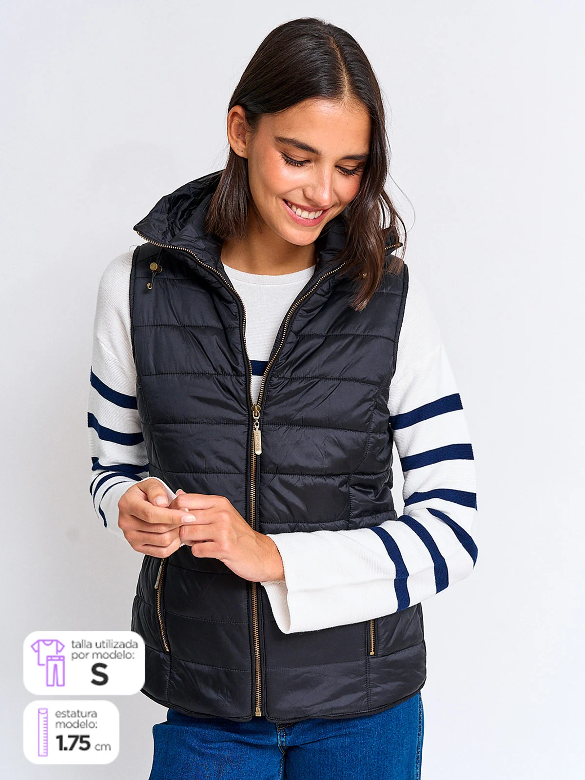 CHALECO MUJER NAVIGATA CORTA FLAME - 1