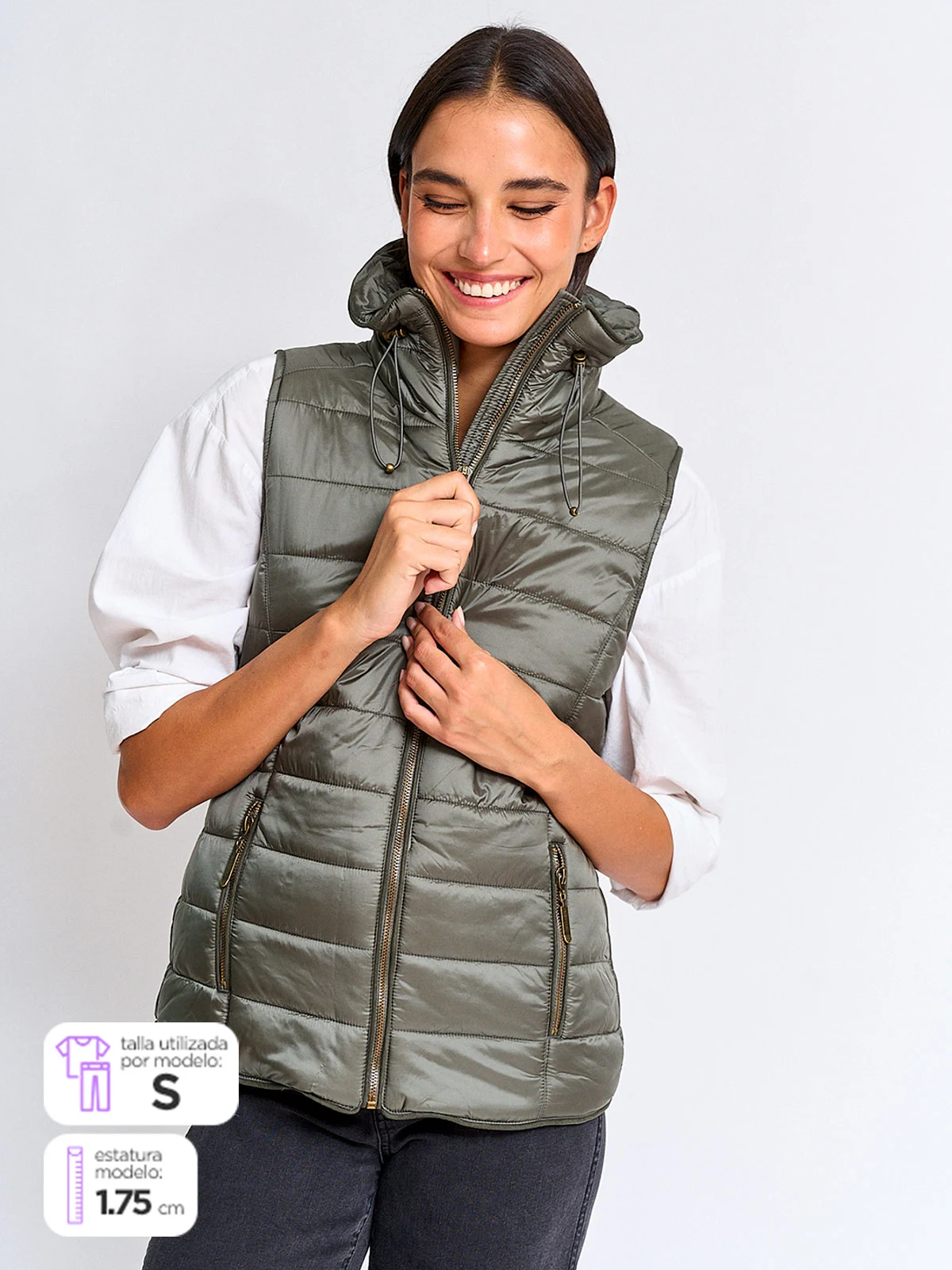 CHALECO MUJER NAVIGATA CORTA FLAME - 1