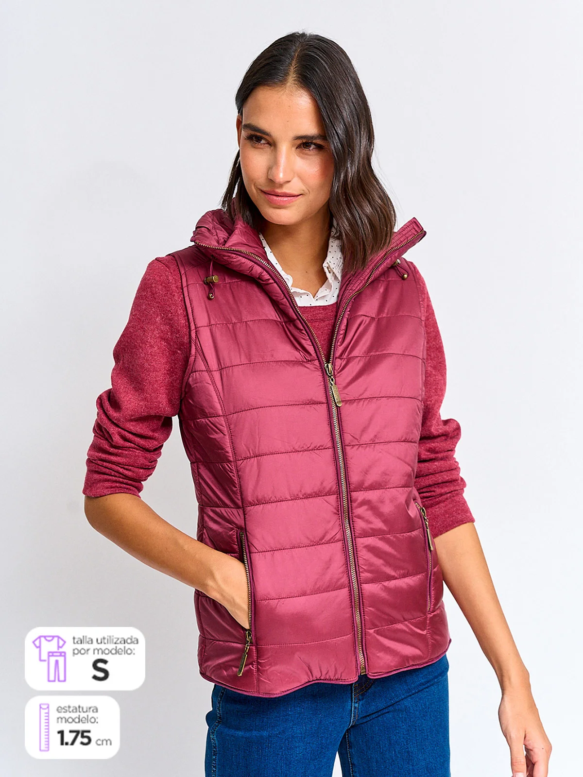 CHALECO MUJER NAVIGATA CORTA FLAME - 1