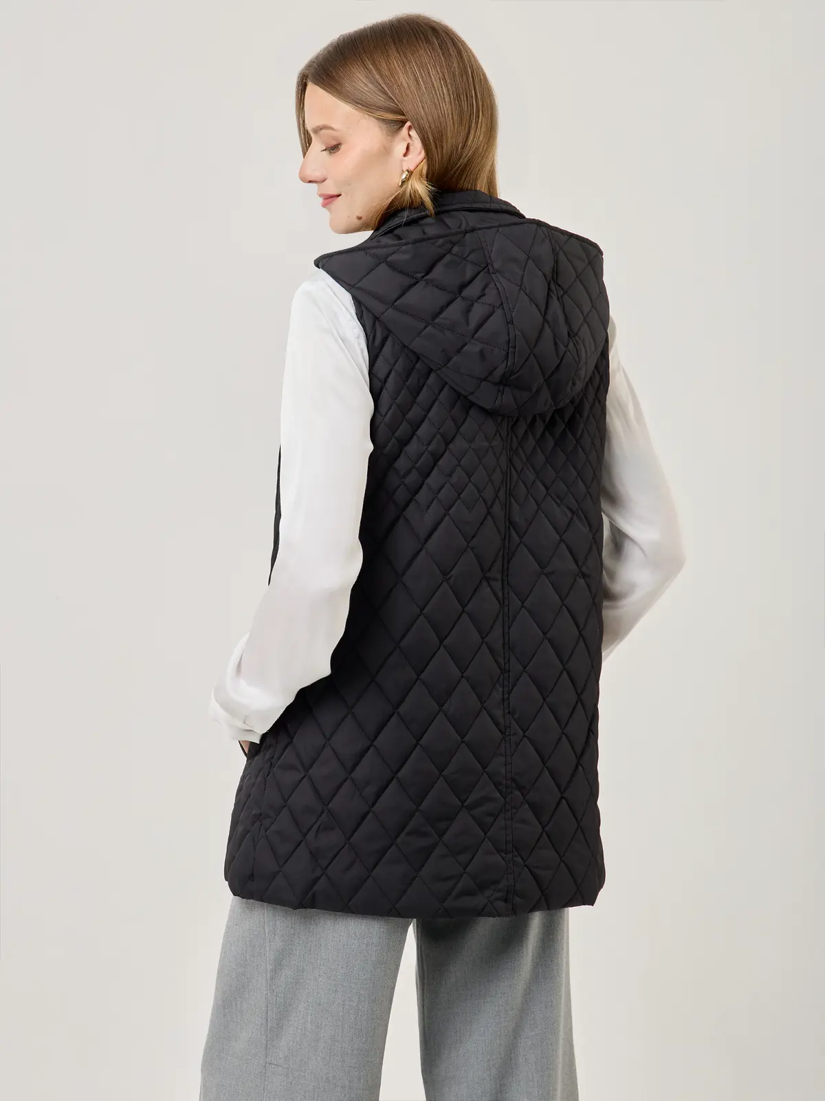 PARKA SIN MANGAS MUJER AZIZ CORTA DIAMANTE - 2