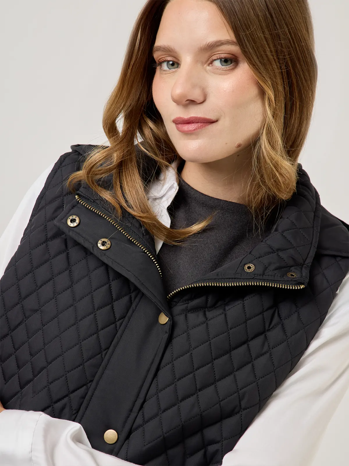 PARKA SIN MANGAS MUJER AZIZ CORTA DIAMANTE - 4