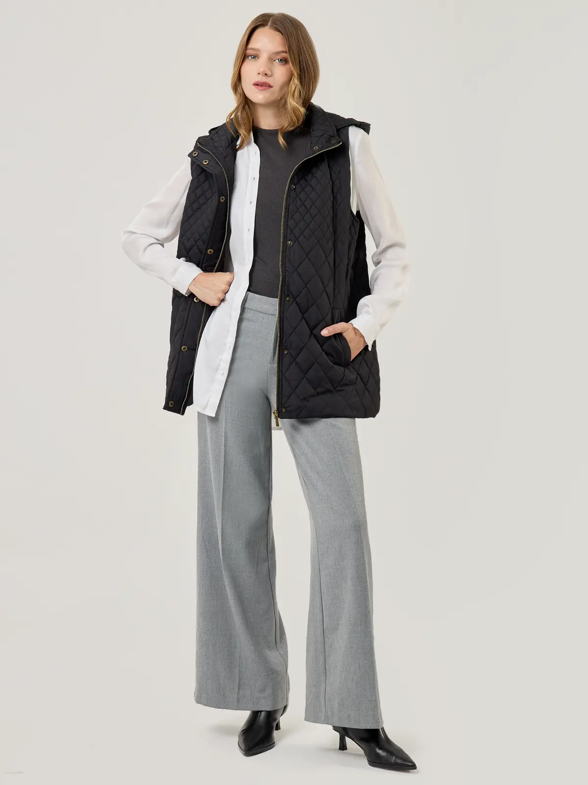 PARKA SIN MANGAS MUJER AZIZ CORTA DIAMANTE - 5
