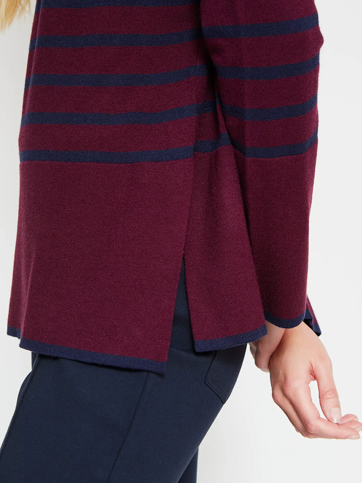 SWEATER MUJER AZIZ BASTRIPE - 3