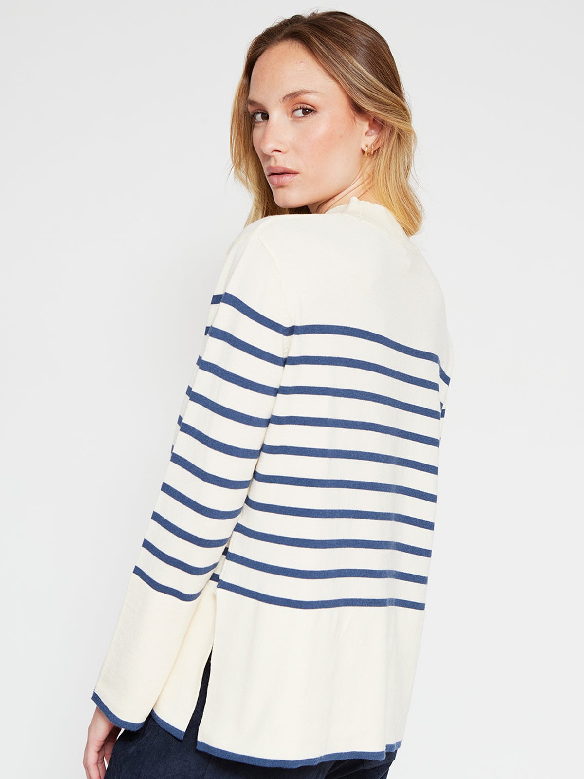 SWEATER MUJER AZIZ BASTRIPE - 2