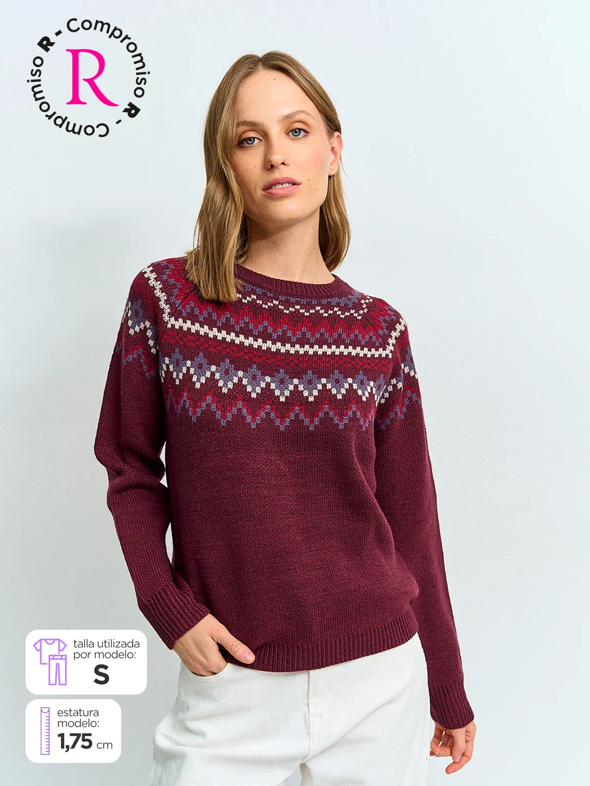 SWEATER MUJER NAVIGATA NORDICO - 1