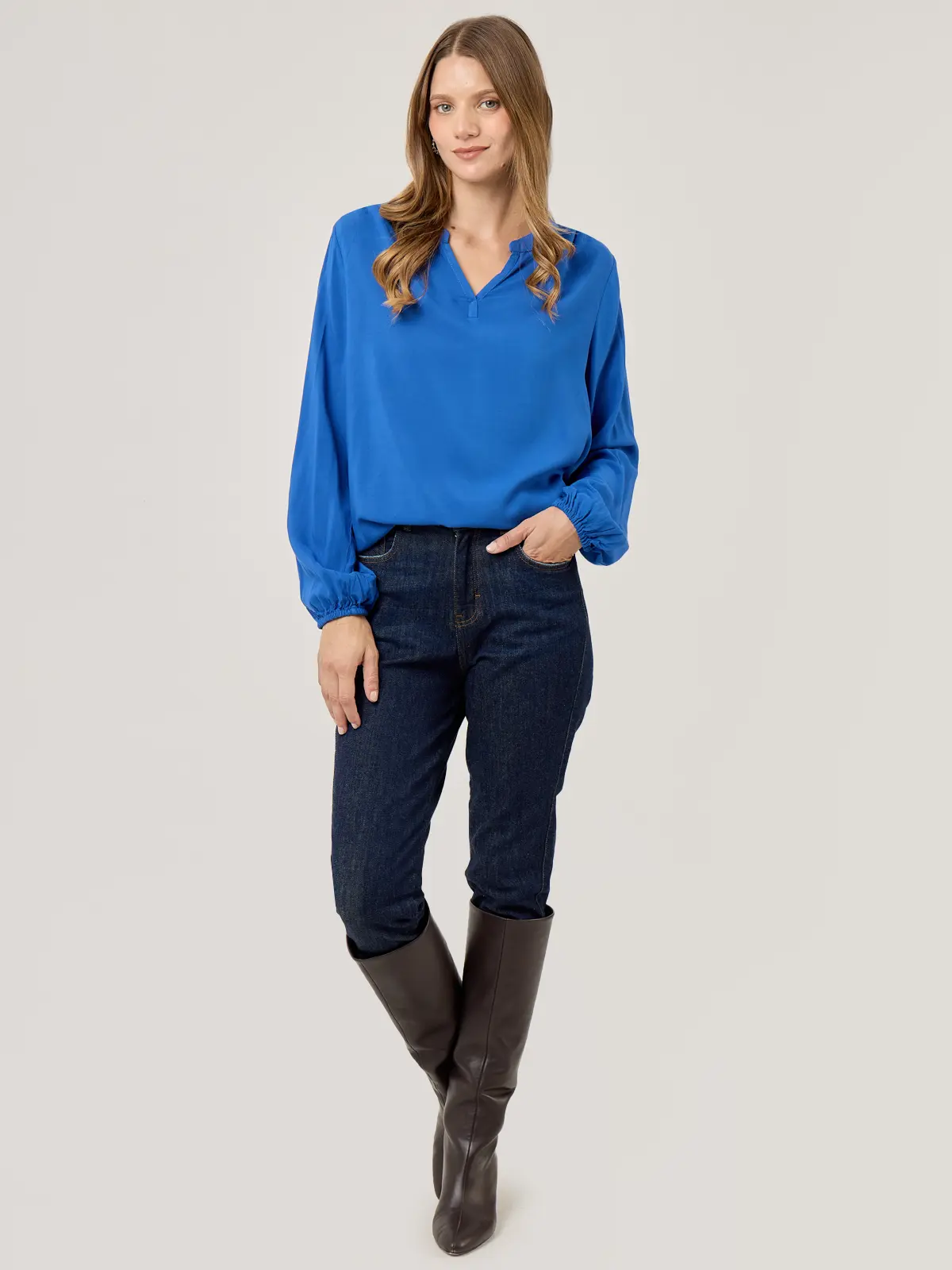 BLUSA MANGA LARGA MUJER AZIZ RUEDA - 5