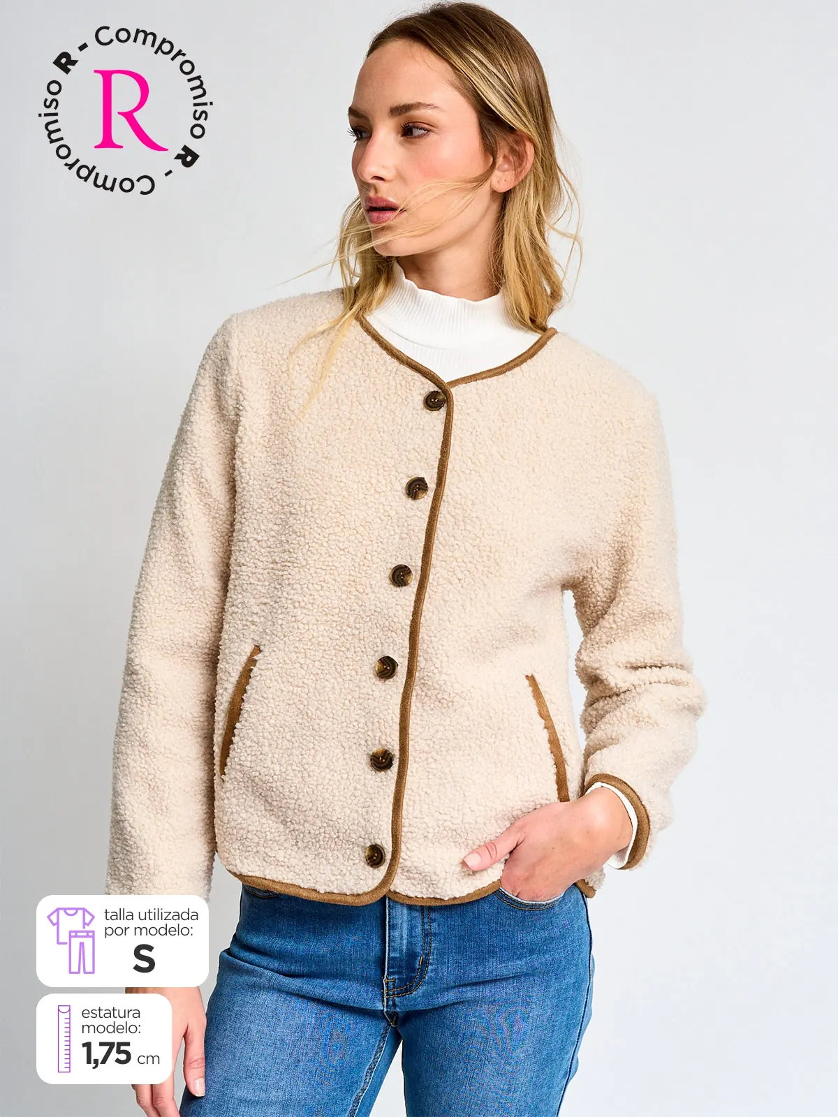 POLERA MANGA LARGA MUJER AZIZ LAMB - 1