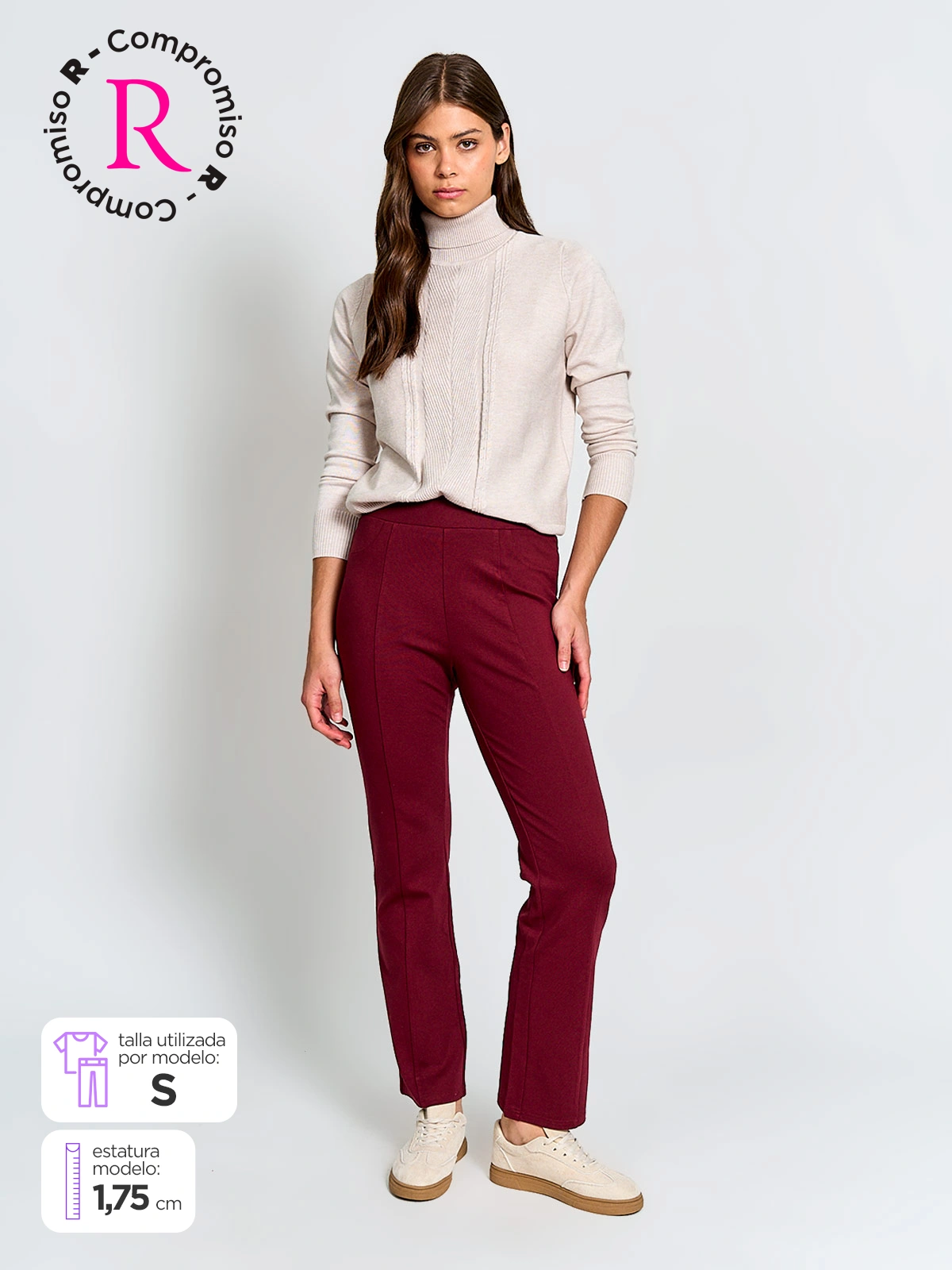 PANTALÓN MUJER AZIZ TIPO CALZA DABEL - 1