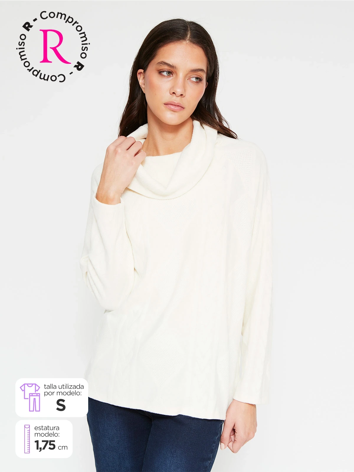 POLO MANGA LARGA MUJER AZIZ JACARD - 1