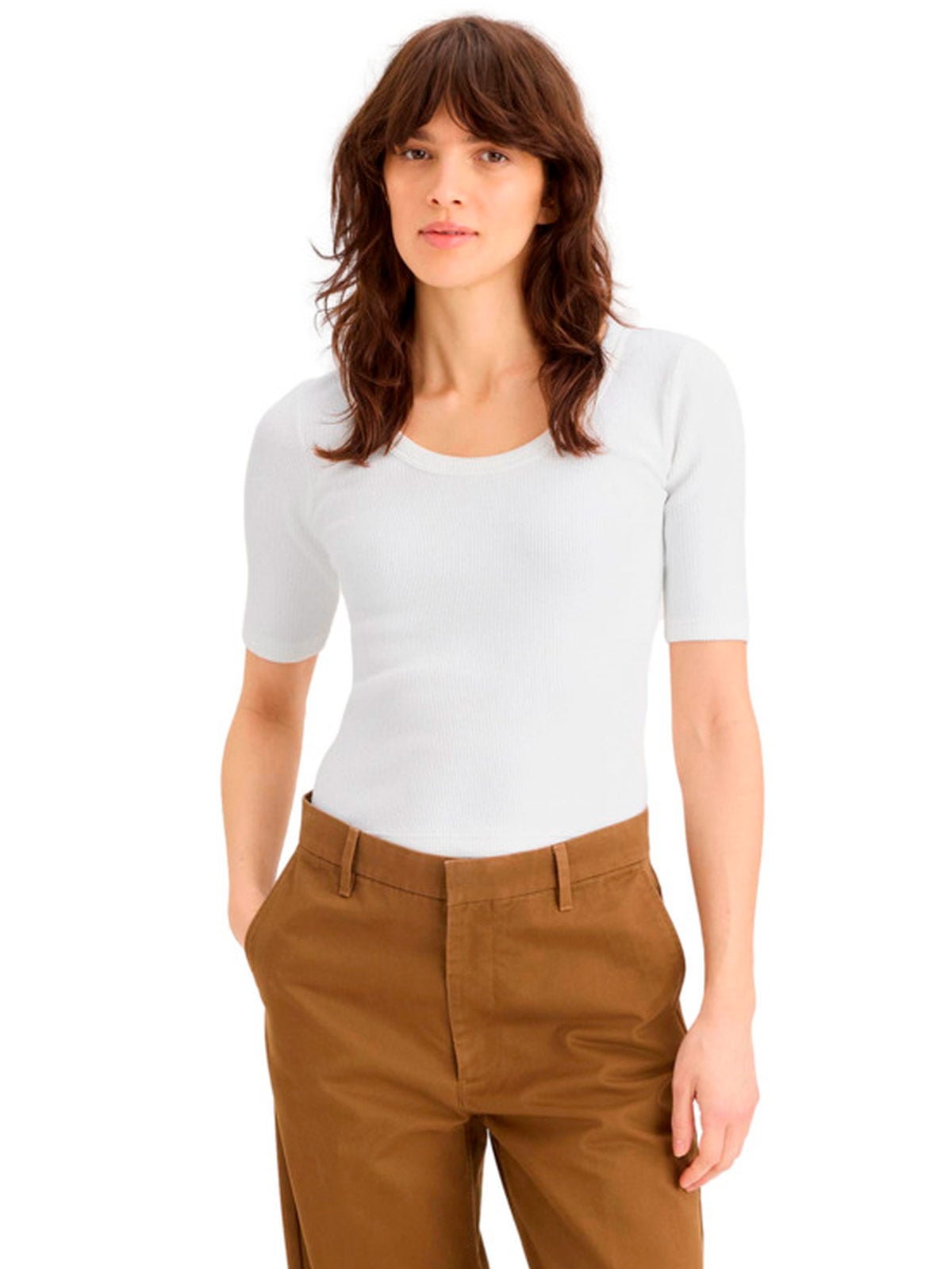 POLO MANGA 3/4 ALGODÓN MUJER DOCKERS - 1