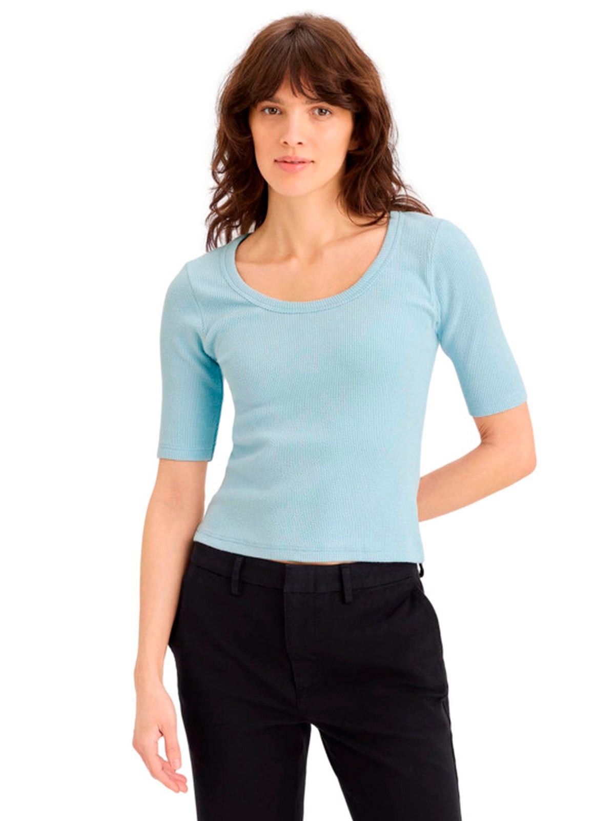 POLO MANGA 3/4 ALGODÓN MUJER DOCKERS - 1
