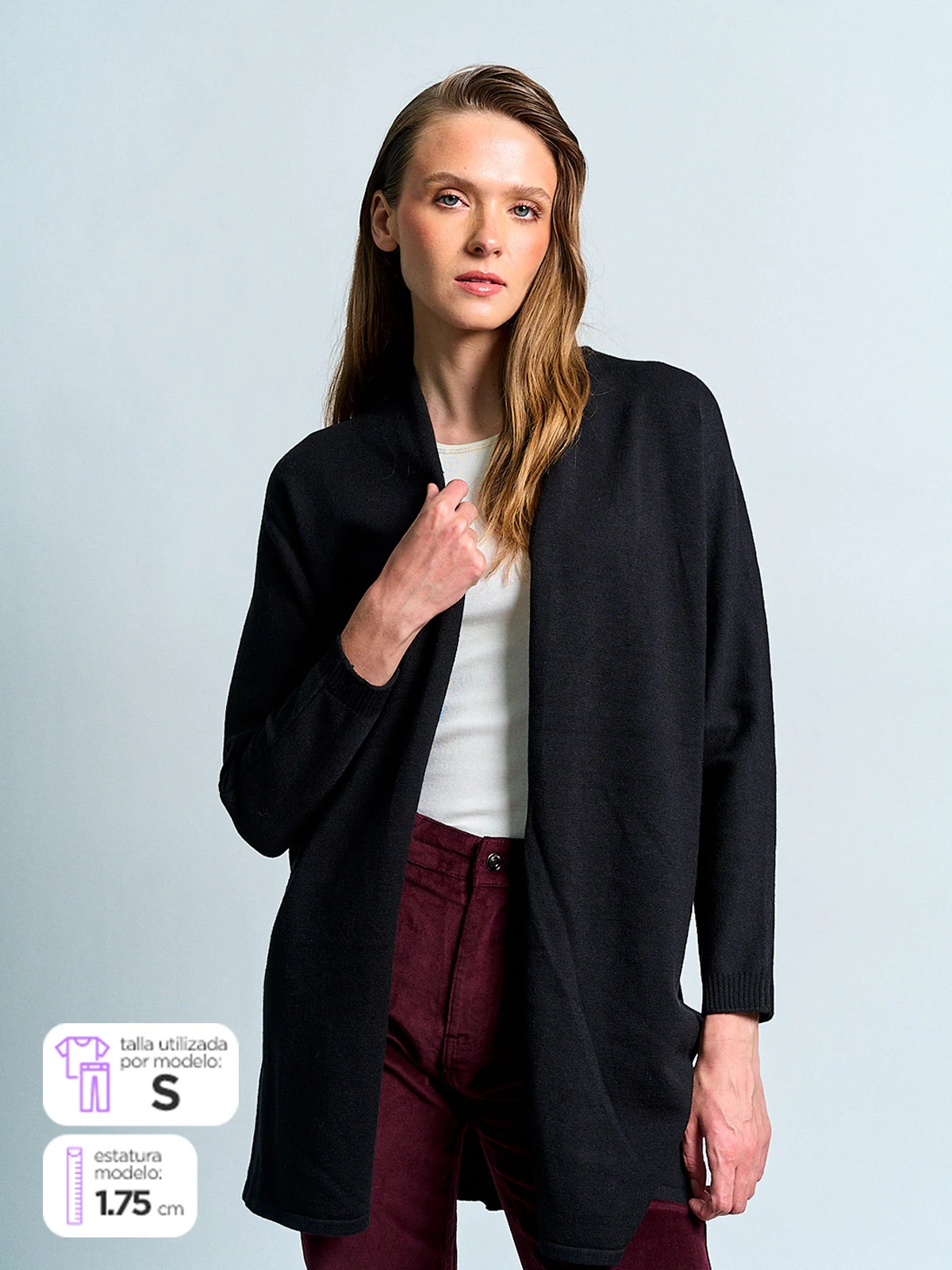 CARDIGAN MUJER AZIZ LÍNEA - 1