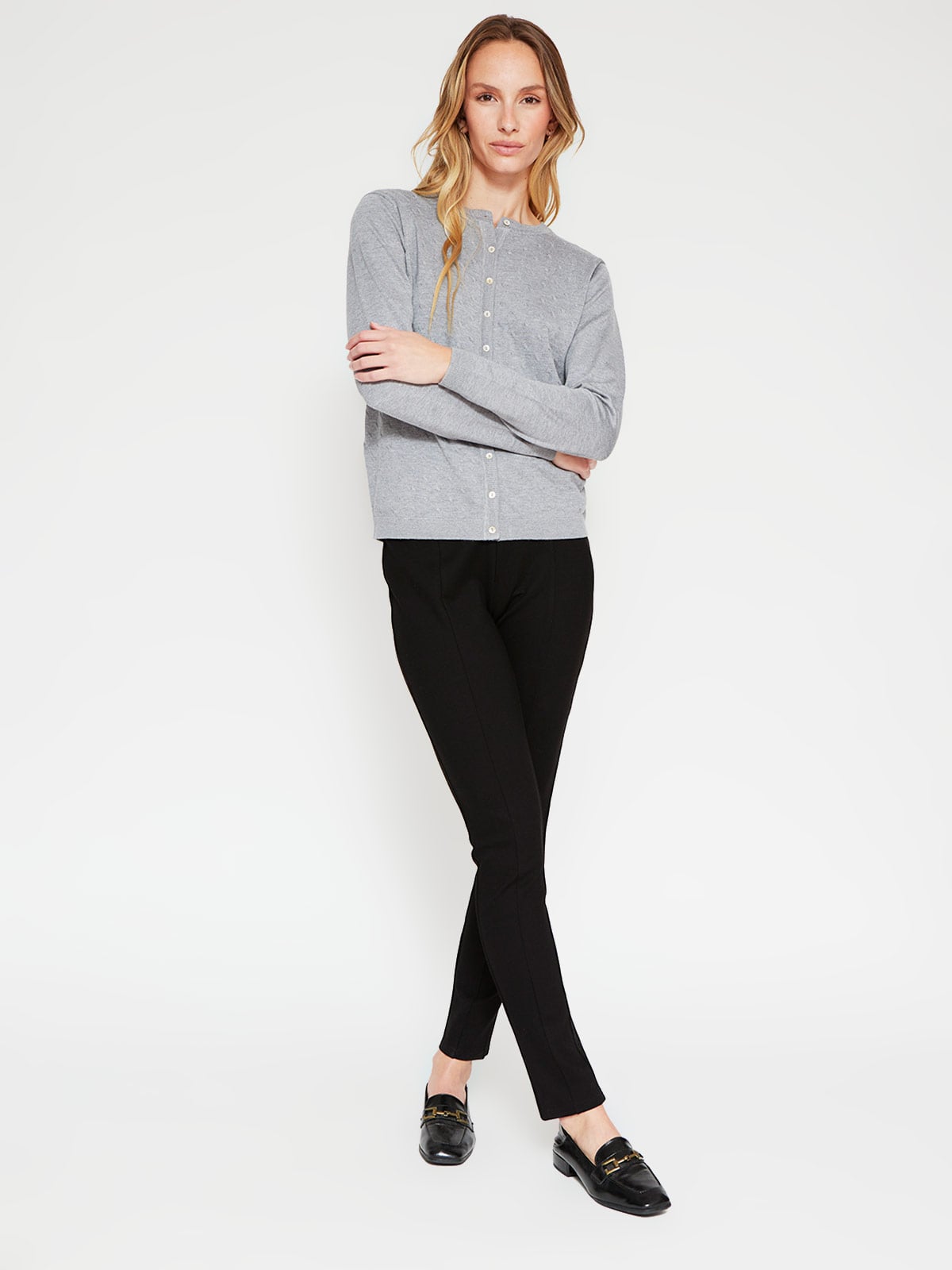 CARDIGAN MANGA LARGA MUJER AZIZ - 4