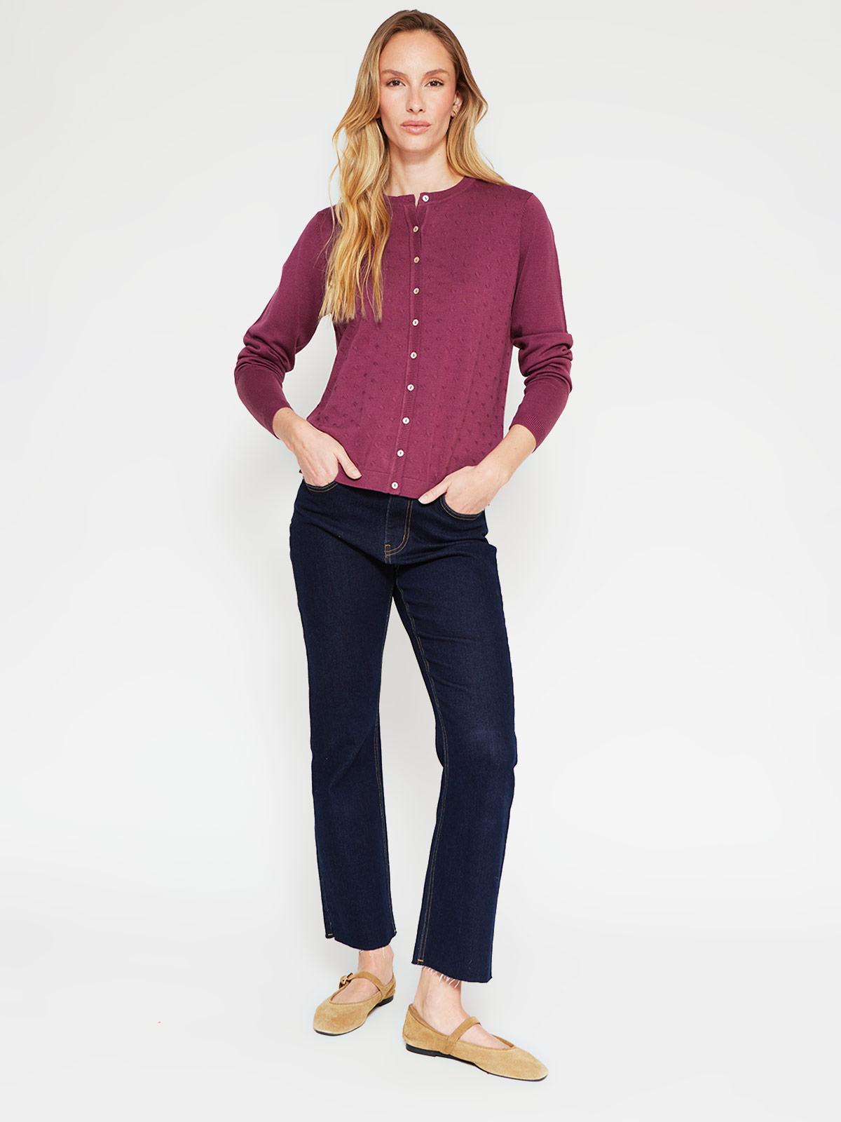 CARDIGAN MANGA LARGA MUJER AZIZ - 4