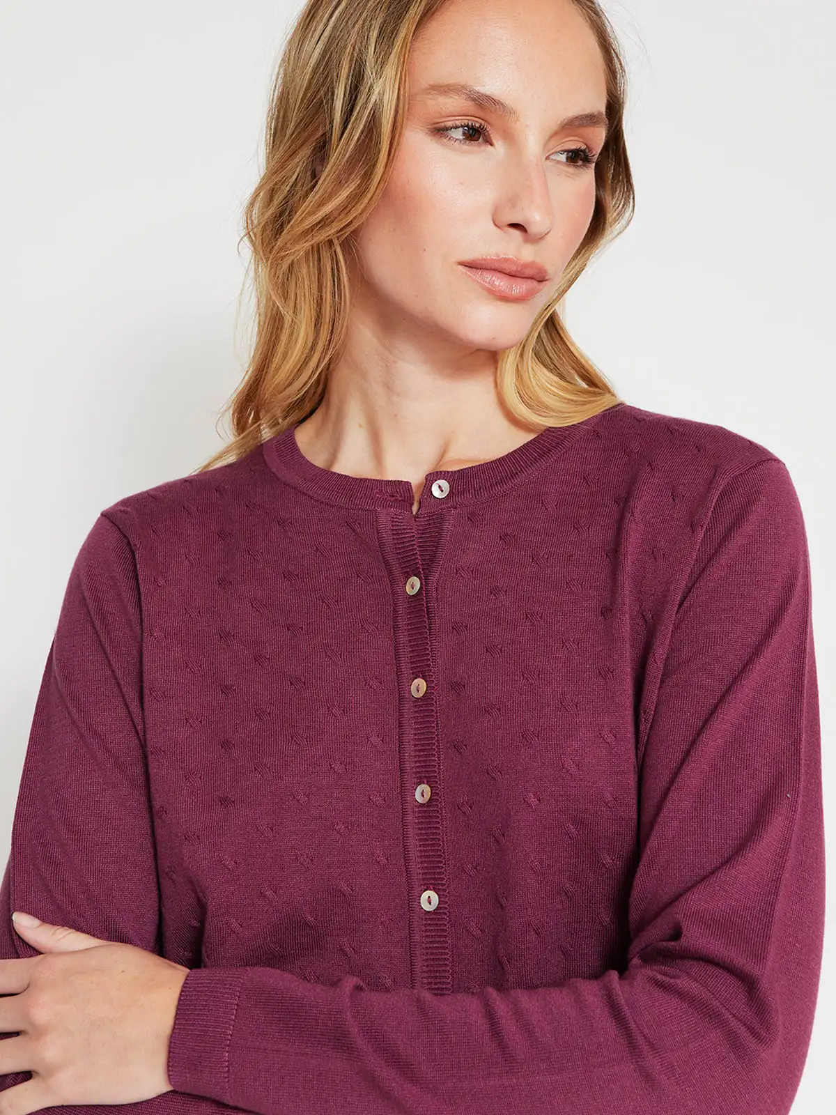 CARDIGAN MANGA LARGA MUJER AZIZ - 3