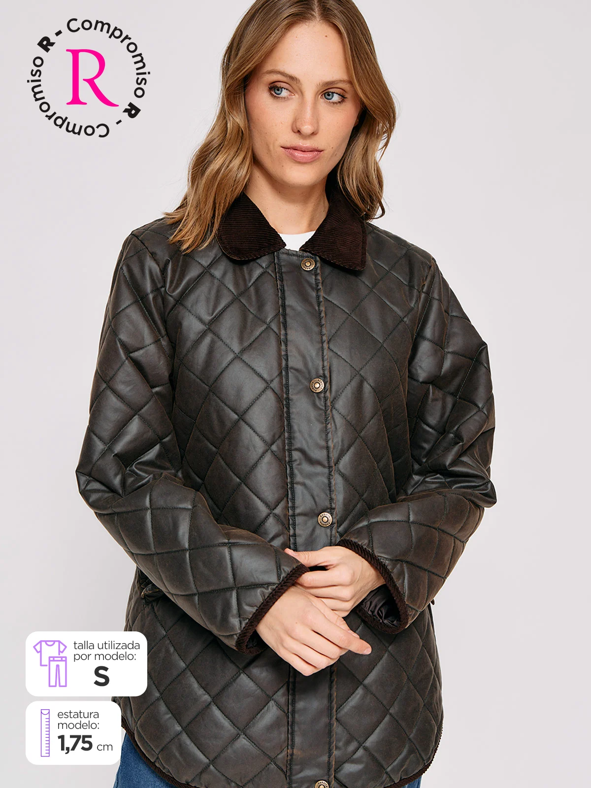 CASACA MUJER NAVIGATA LARGA QUILT - 1