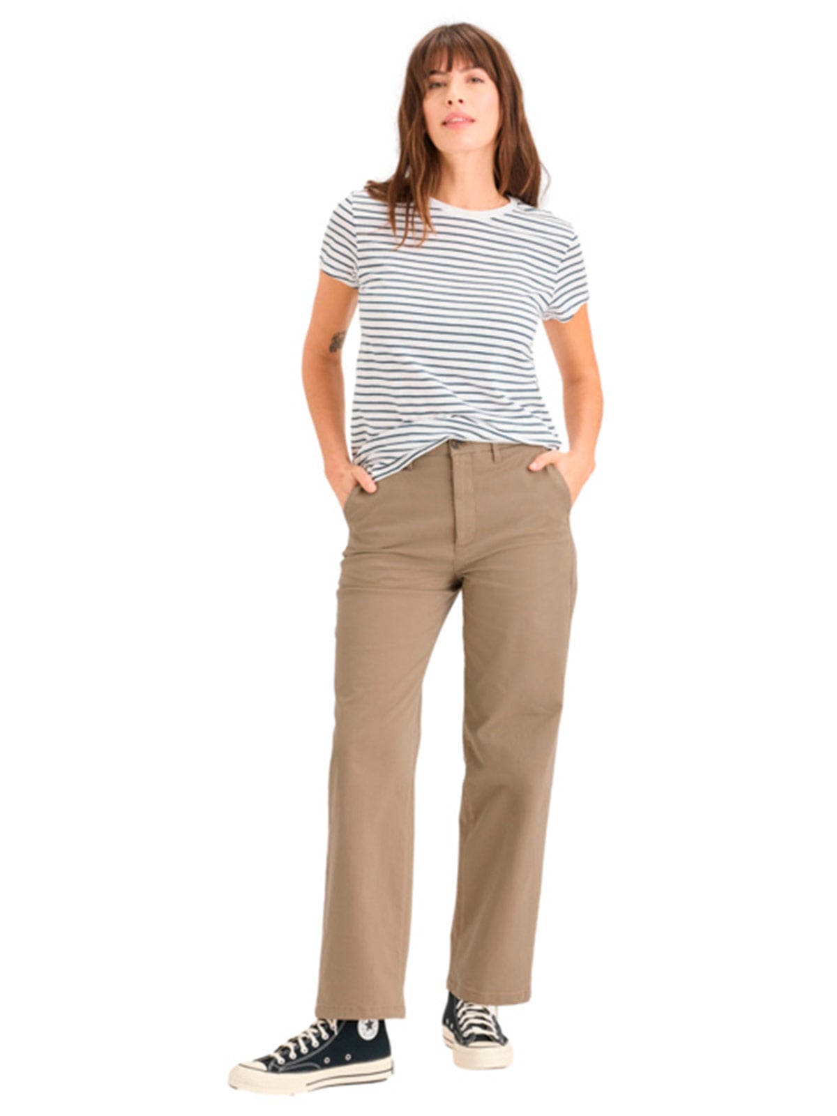 PANTALÓN ALGODÓN REGULAR MUJER DOCKERS - 1