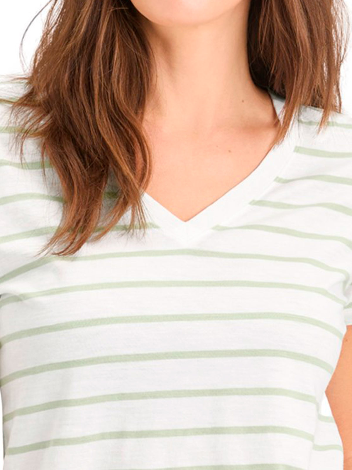POLO MANGA CORTA ALGODÓN MUJER DOCKERS CUELLO EN V - 3