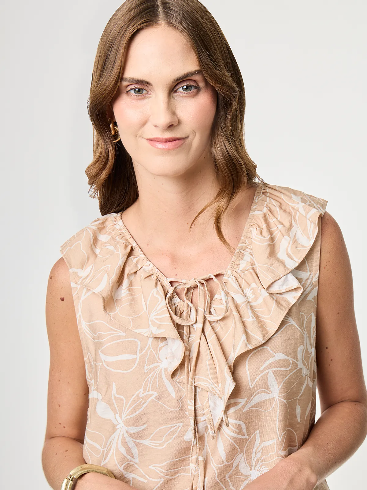 BLUSA SIN MANGAS MUJER AZIZ CORALI - 4
