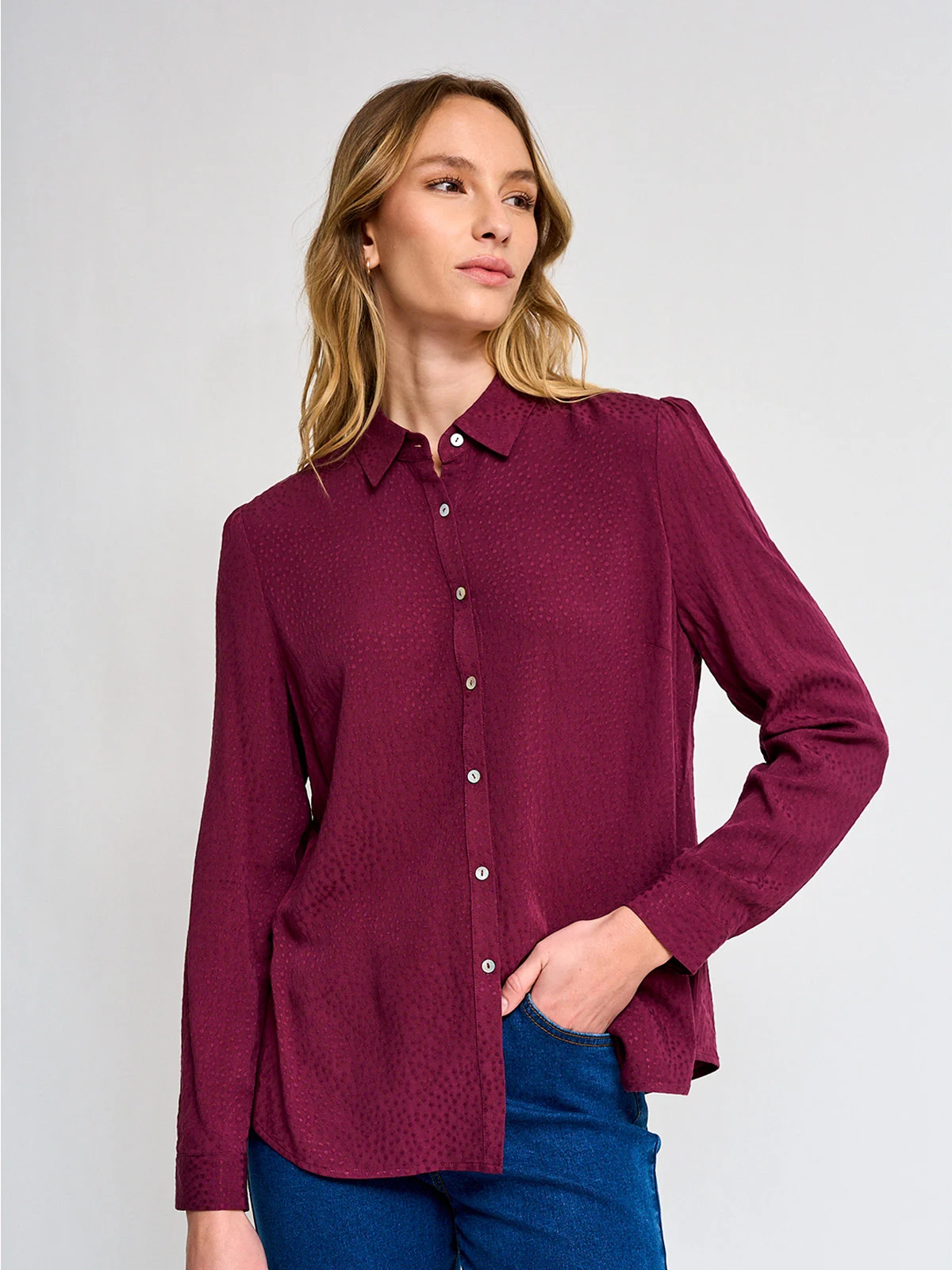 BLUSA MANGA LARGA MUJER NAVIGATA BASIC - 2