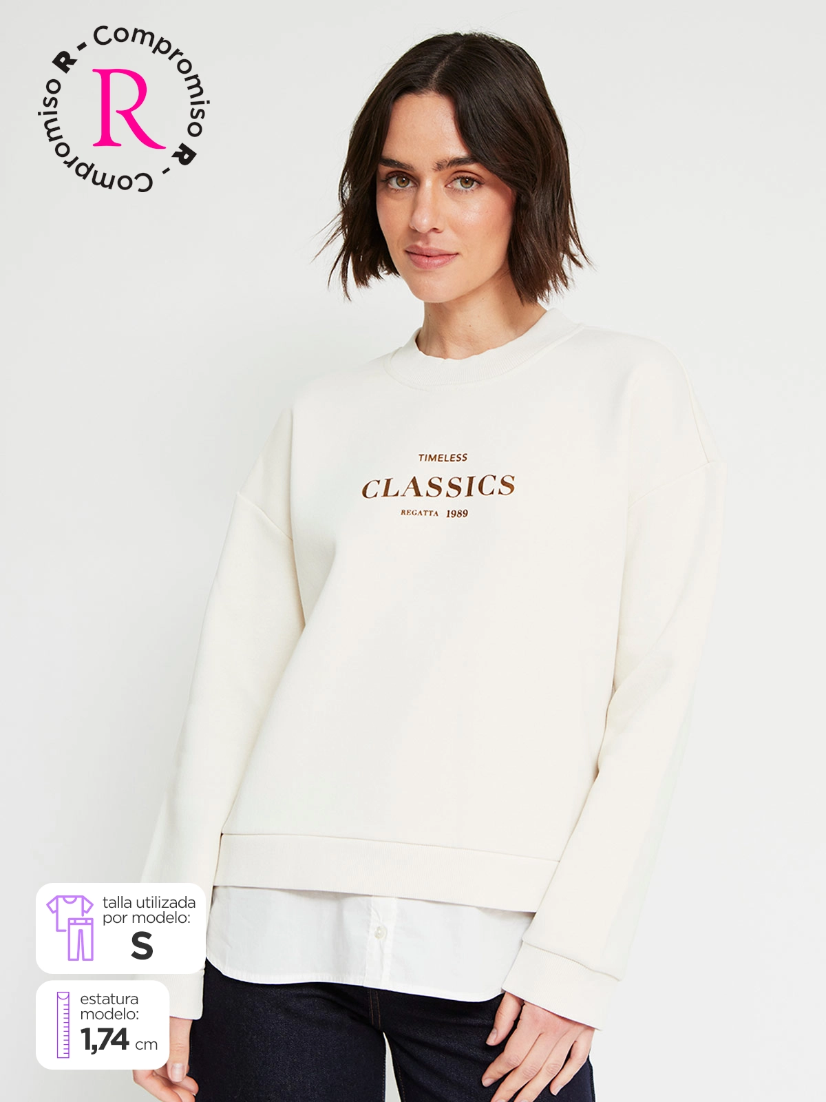 POLERA MANGA LARGA ALGODÓN MUJER NAVIGATA - 1