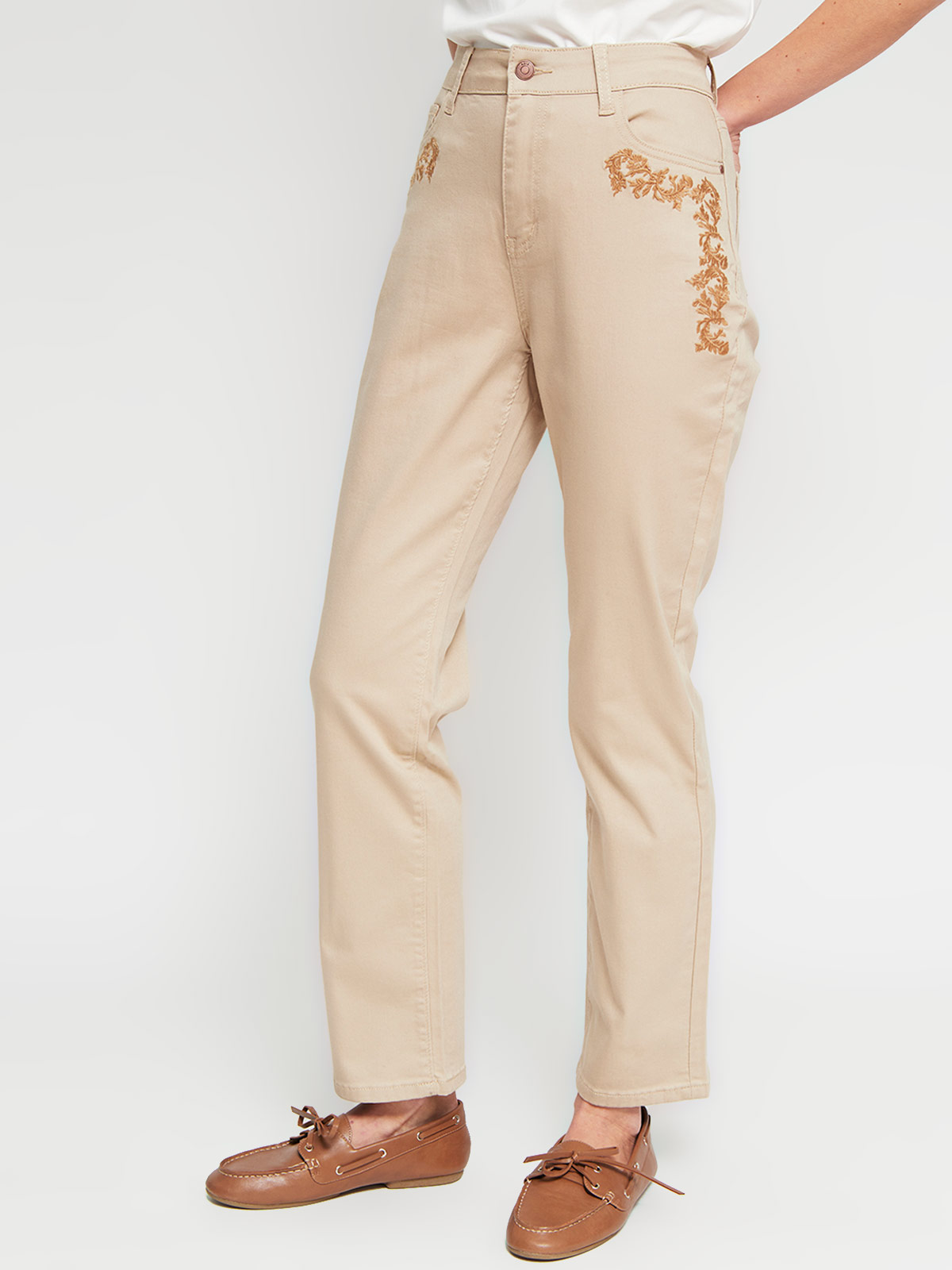 JEANS REGULAR MUJER AZIZ BORDADO - 2