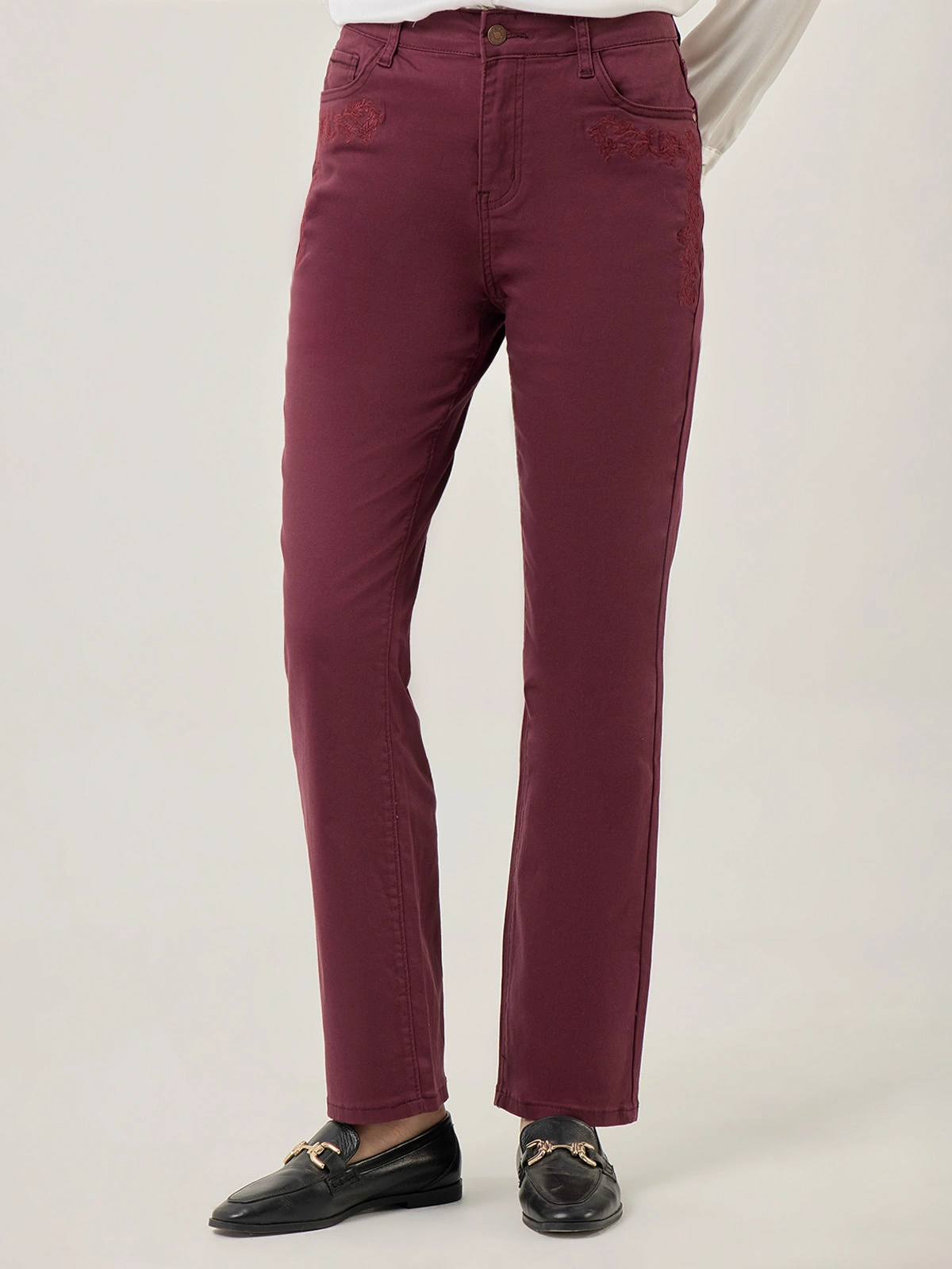 JEANS REGULAR MUJER AZIZ BORDADO - 3