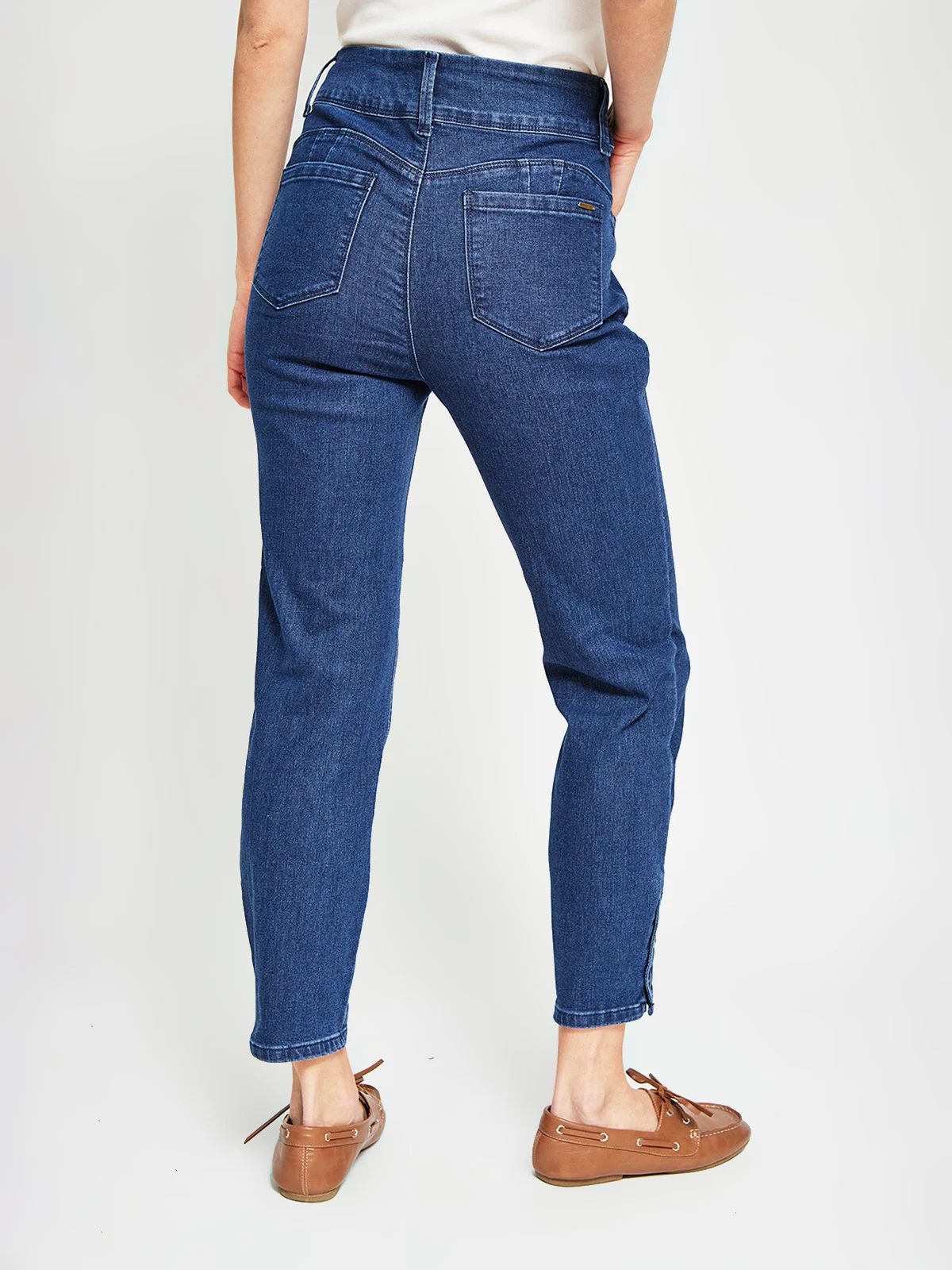 JEANS REGULAR ALGODÓN MUJER AZIZ SNAP - 3