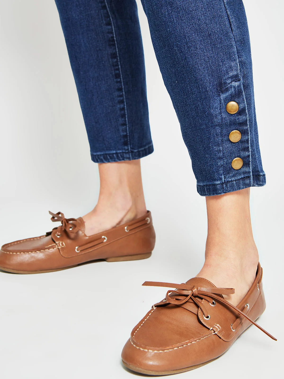 JEANS REGULAR ALGODÓN MUJER AZIZ SNAP - 4