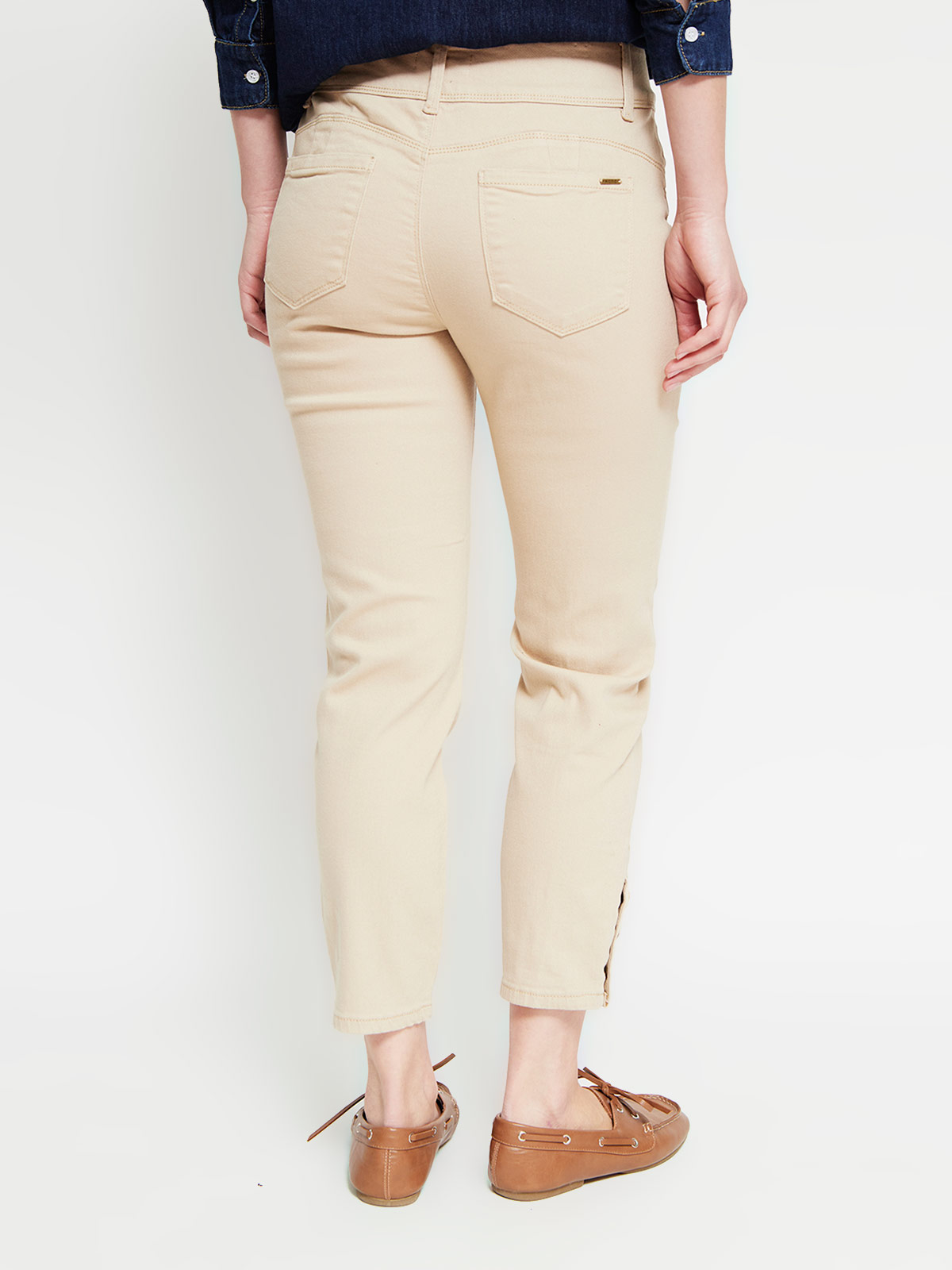 JEANS REGULAR ALGODÓN MUJER AZIZ SNAP - 3