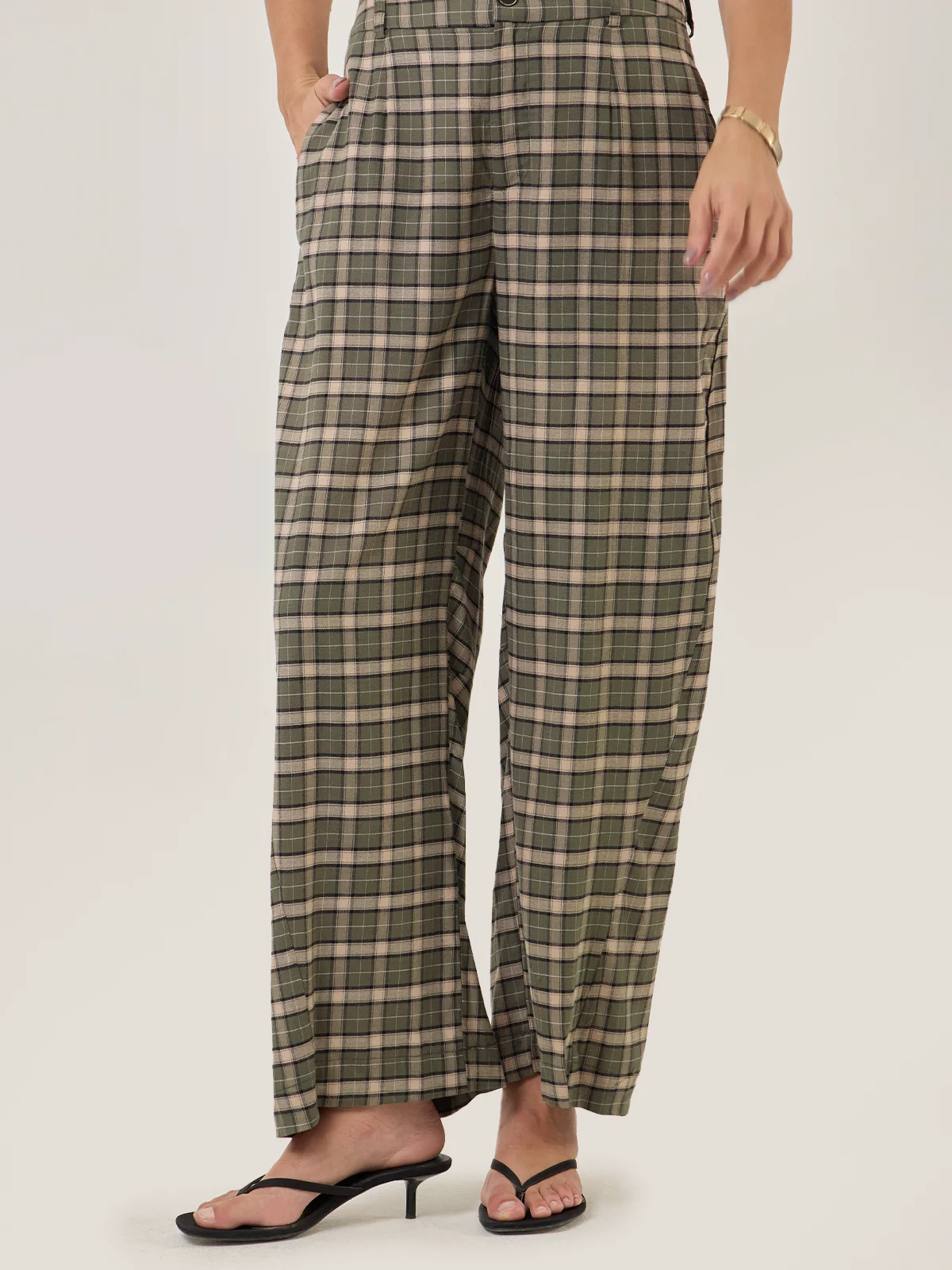 PANTALÓN ALGODÓN REGULAR MUJER NAVIGATA - 1