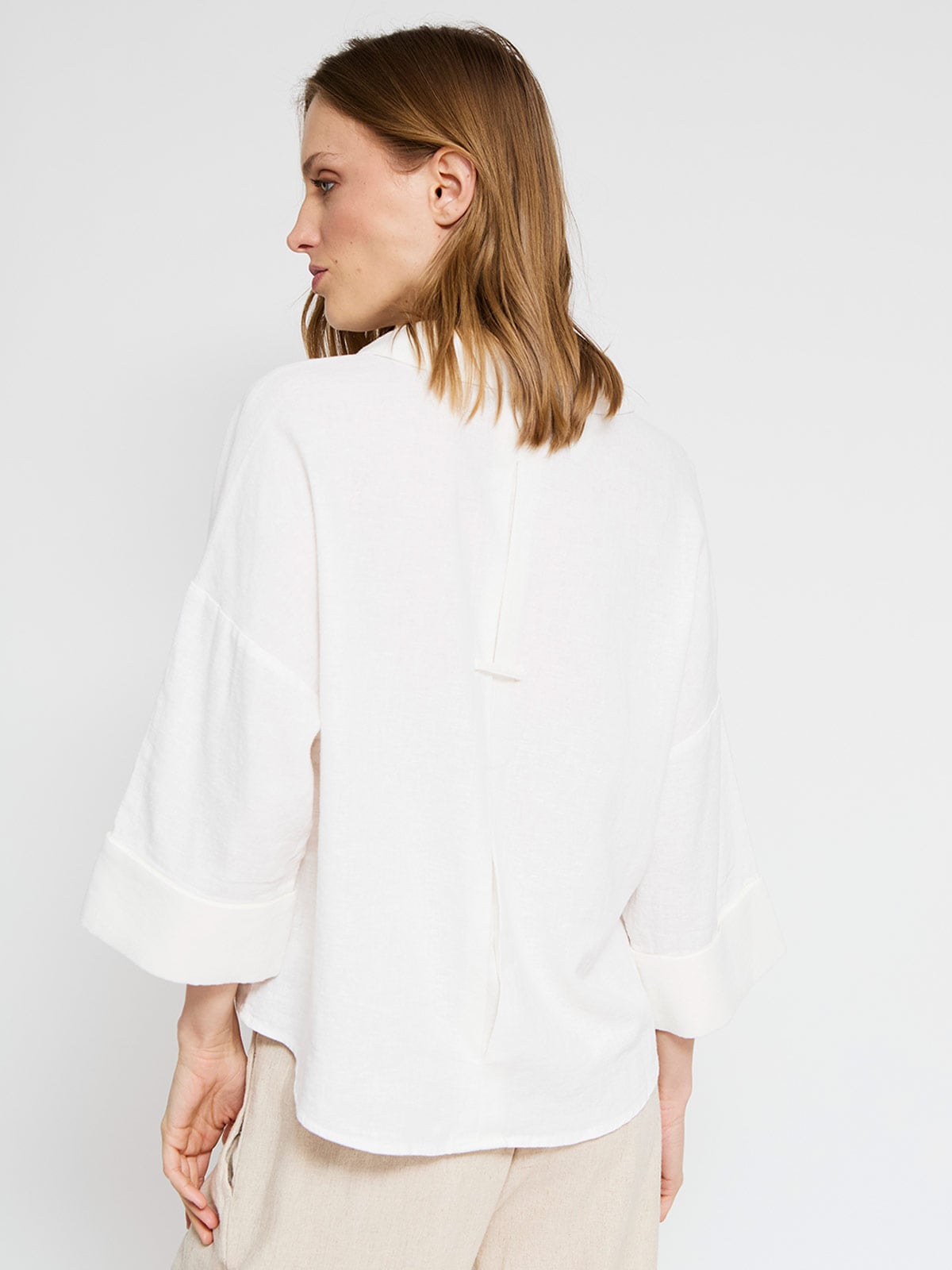 BLUSA MANGA CORTA LINO MUJER NAVIGATA - 2