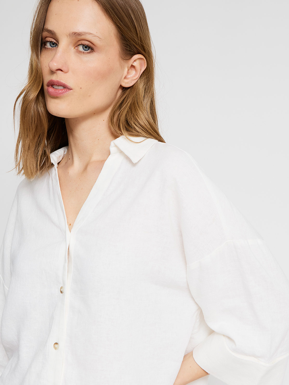 BLUSA MANGA CORTA LINO MUJER NAVIGATA - 3