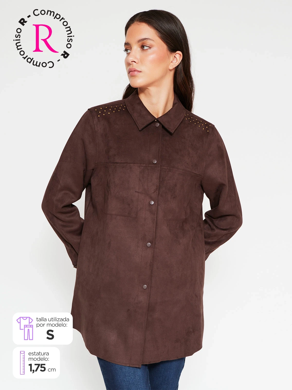 CASACA MUJER AZIZ CORTA BOTA - 1