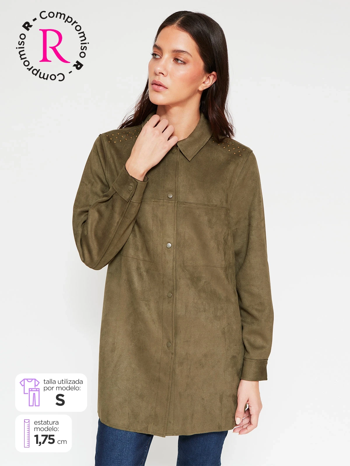 CASACA MUJER AZIZ CORTA BOTA - 1