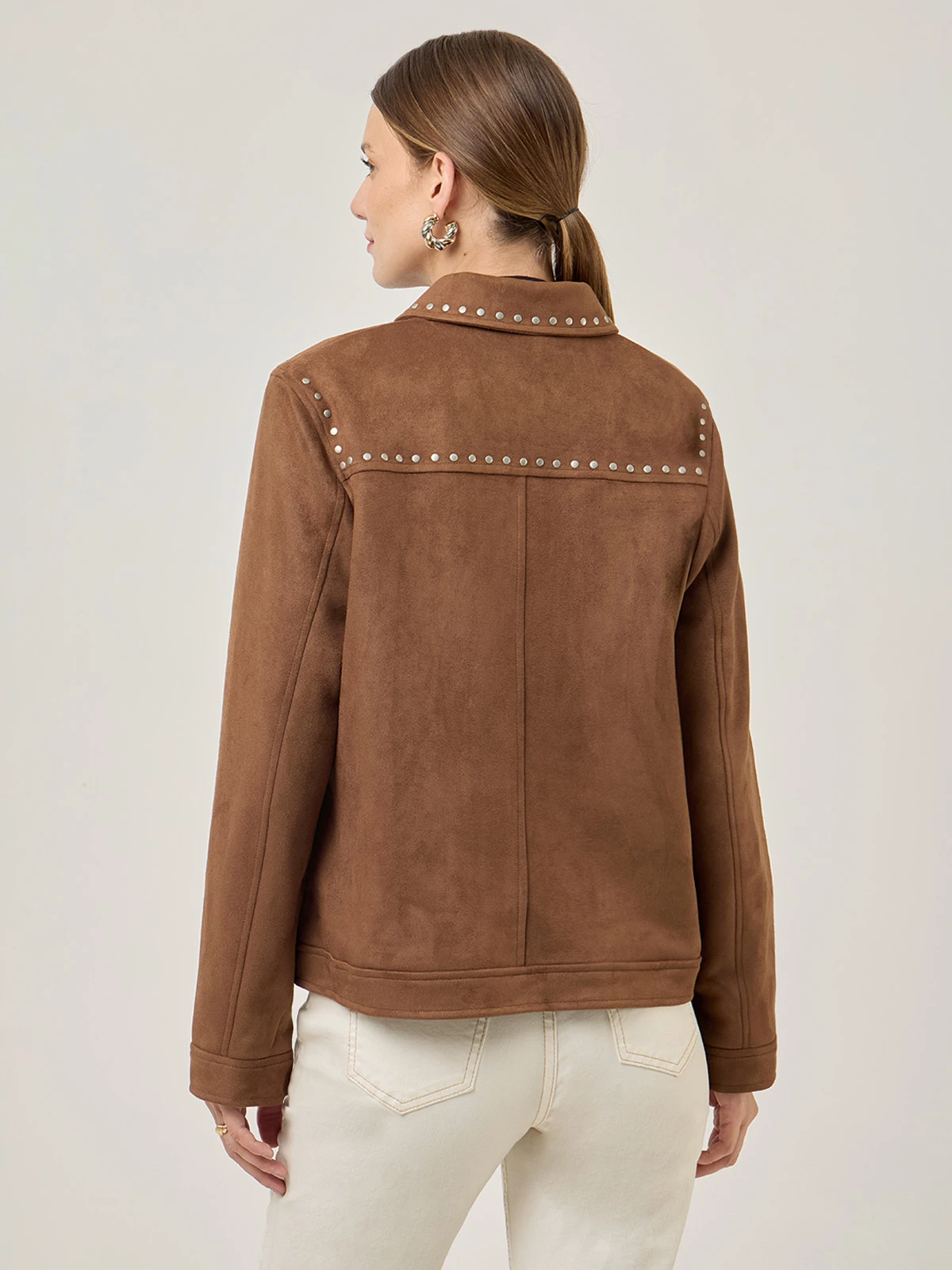 CASACA MUJER AZIZ CORTA TACHAS - 2