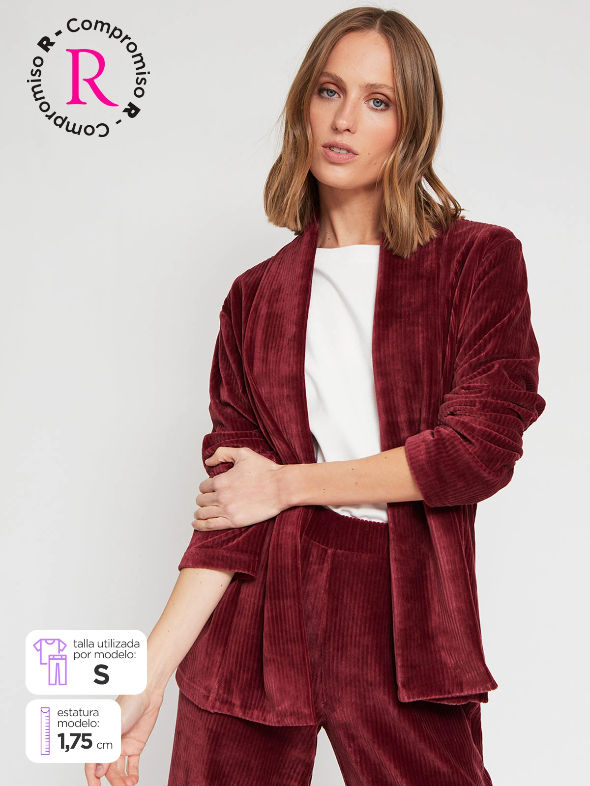 CARDIGAN MUJER AZIZ ANCHO - 1