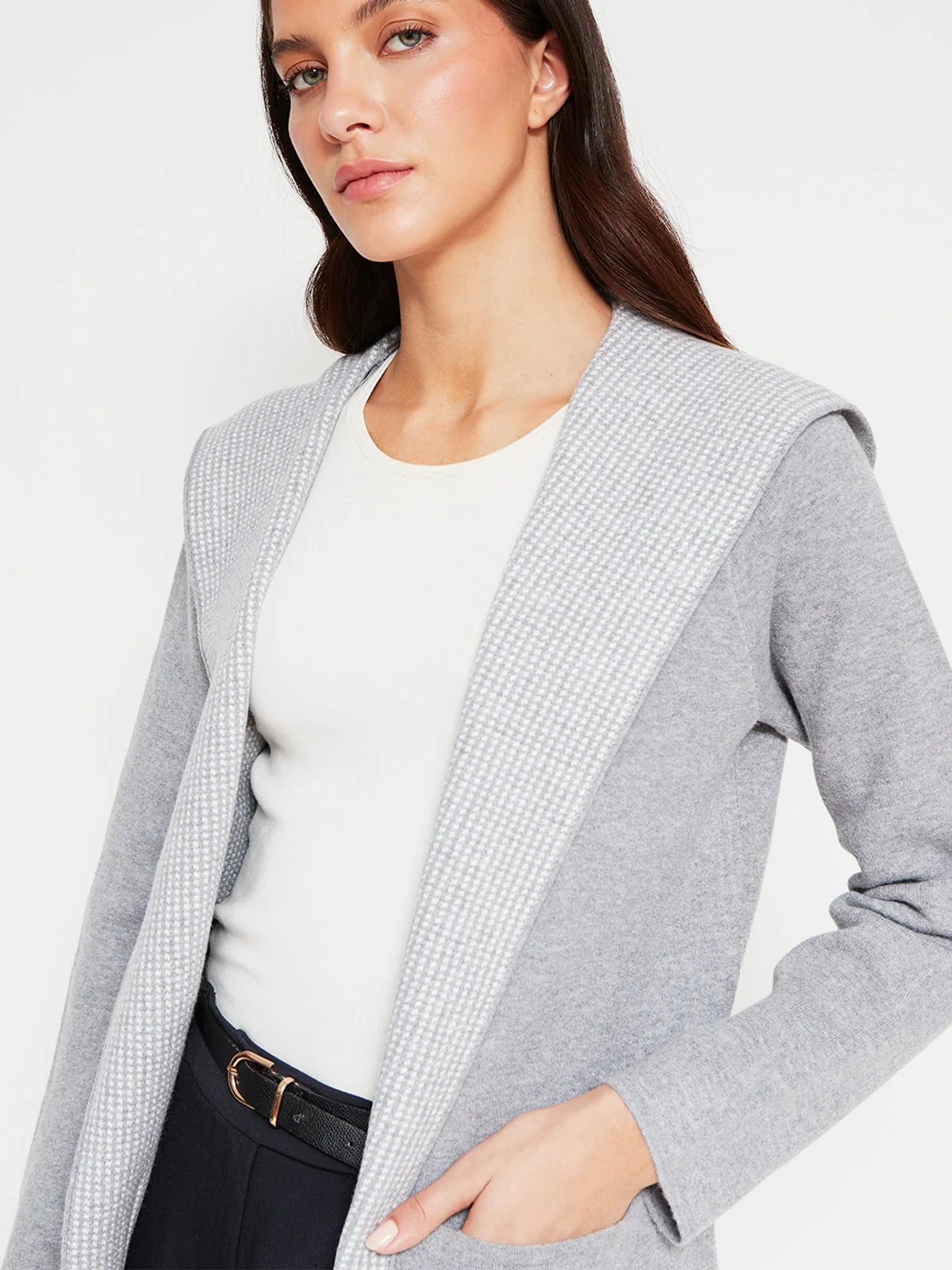 CARDIGAN MUJER AZIZ BAQUETA - 3