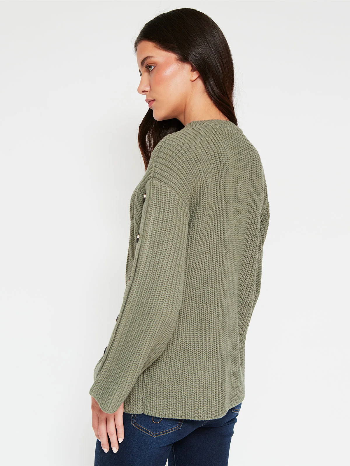 SWEATER MUJER AZIZ BOTONES - 2