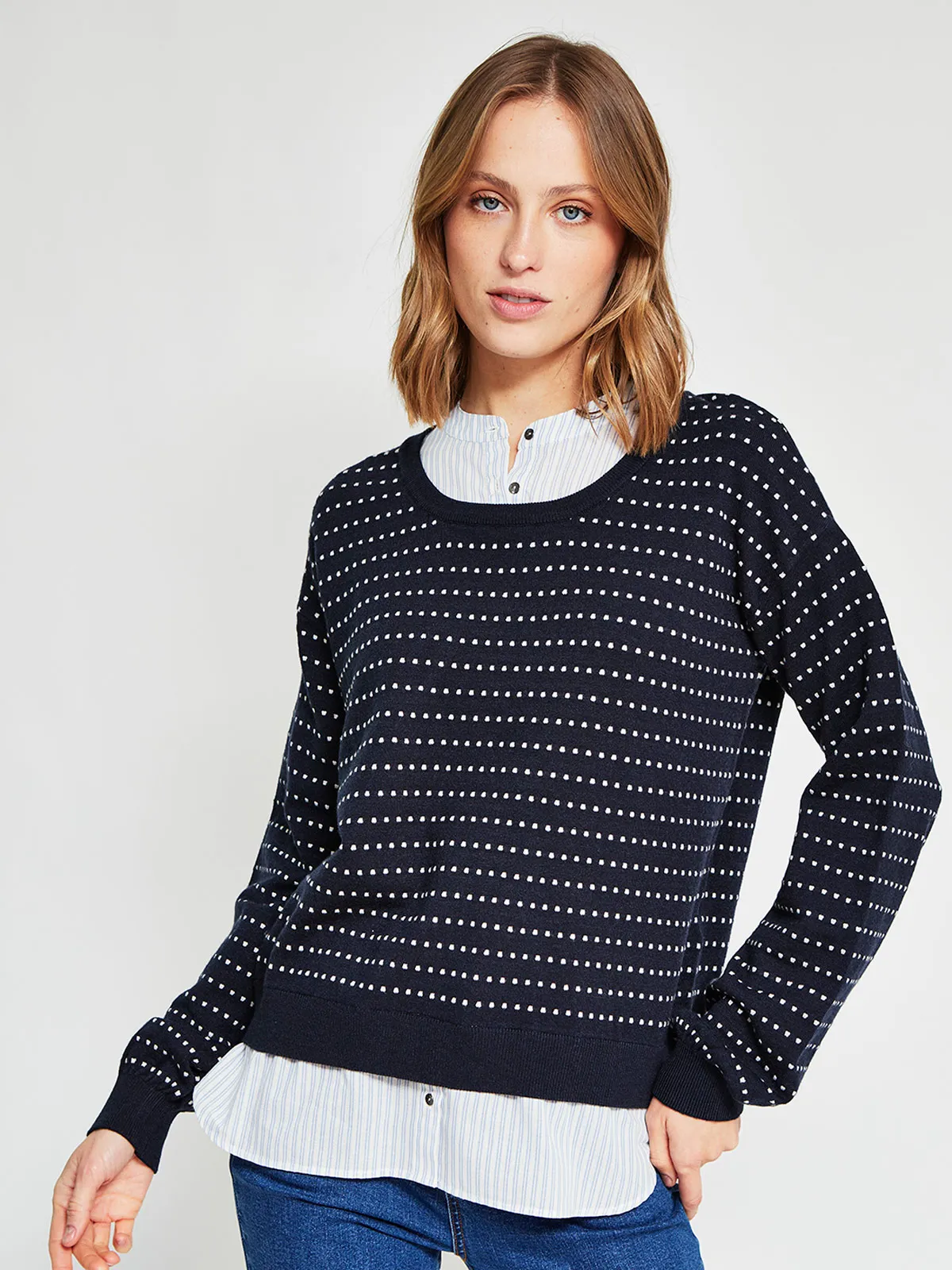 SWEATER MANGA LARGA MUJER AZIZ - 2