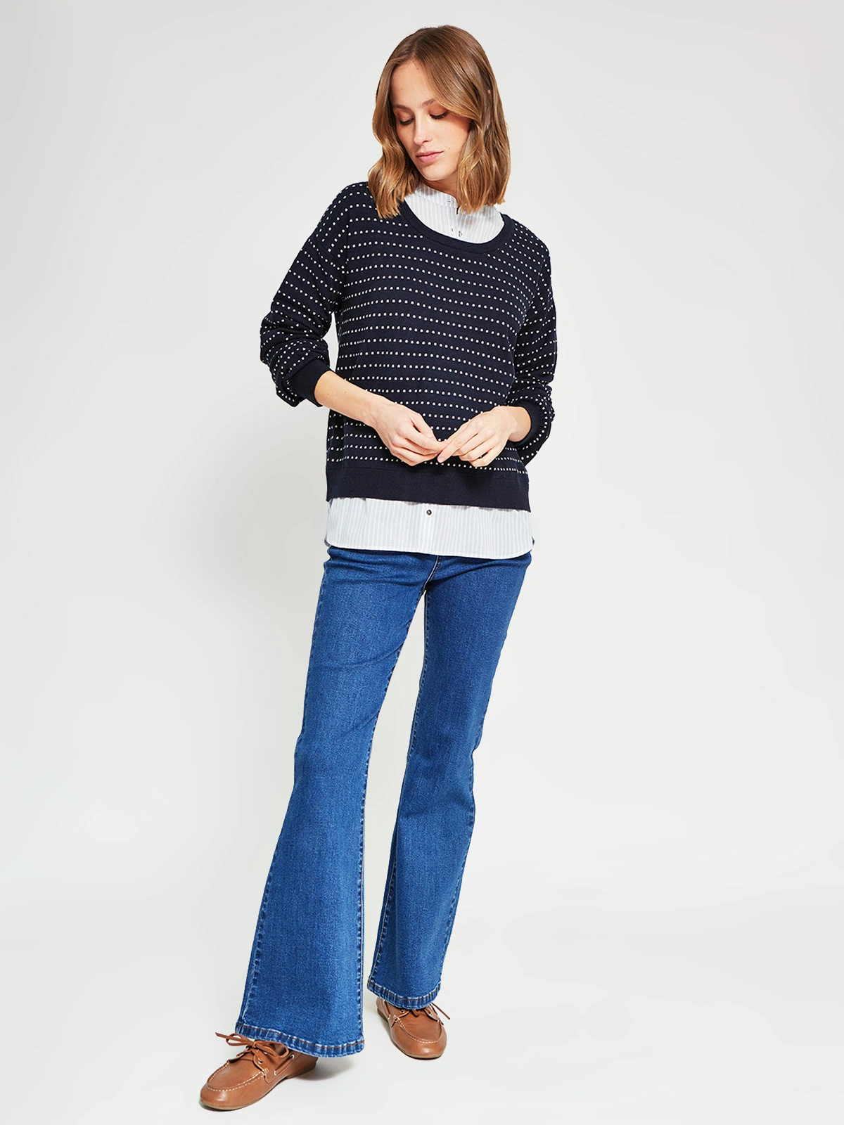 SWEATER MANGA LARGA MUJER AZIZ - 5