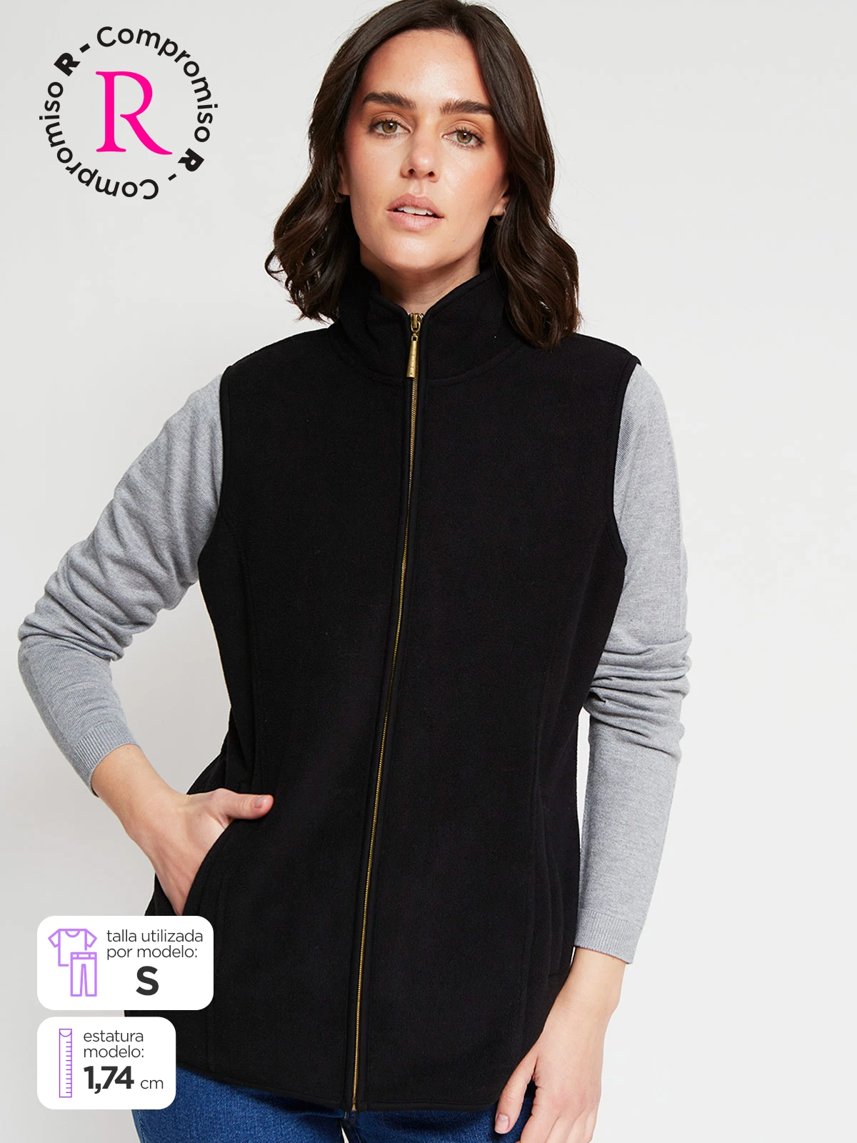 POLERA SIN MANGAS MUJER AZIZ - 1